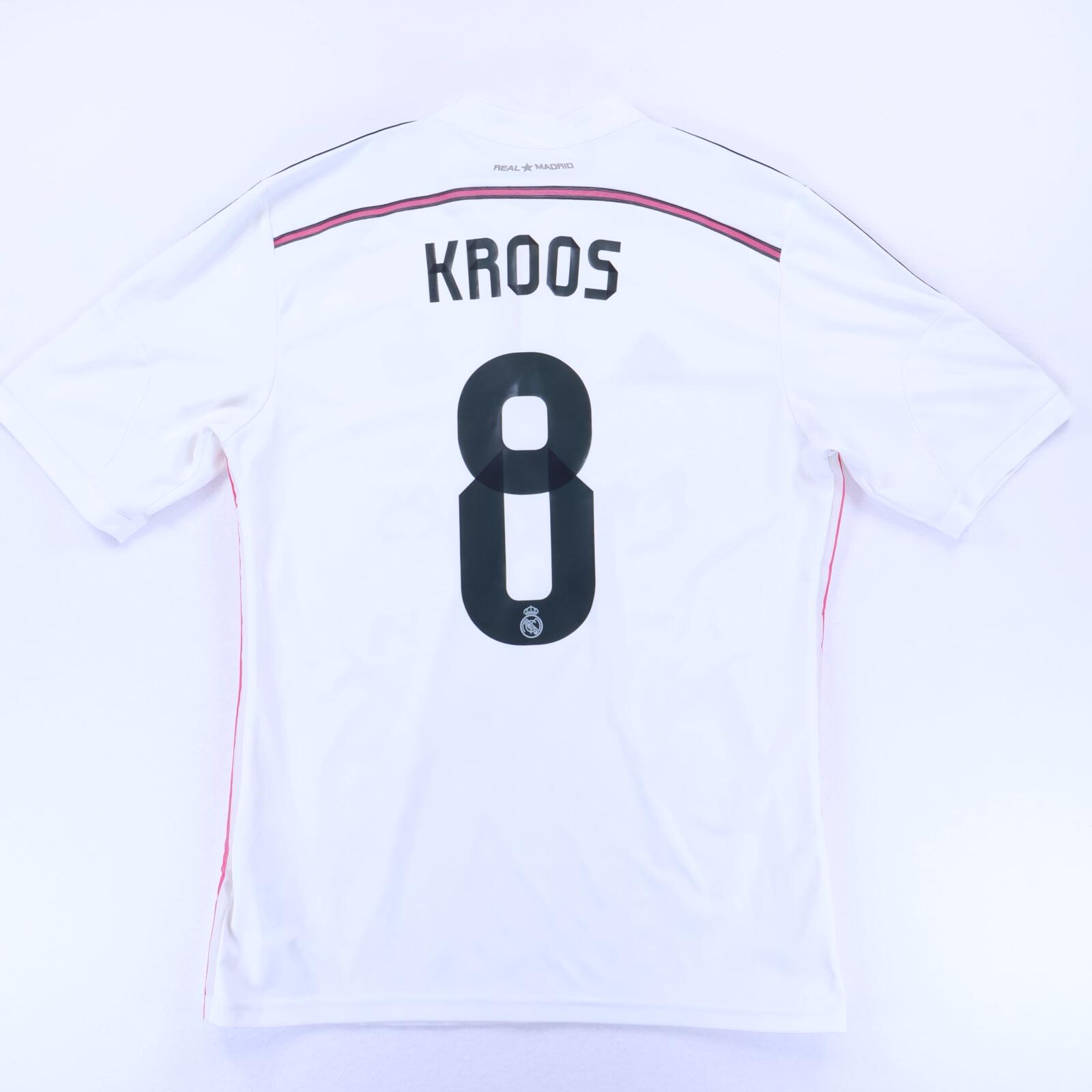 Real Madrid Kroos #8 2014/15 Home Shirt - L- FRONT
