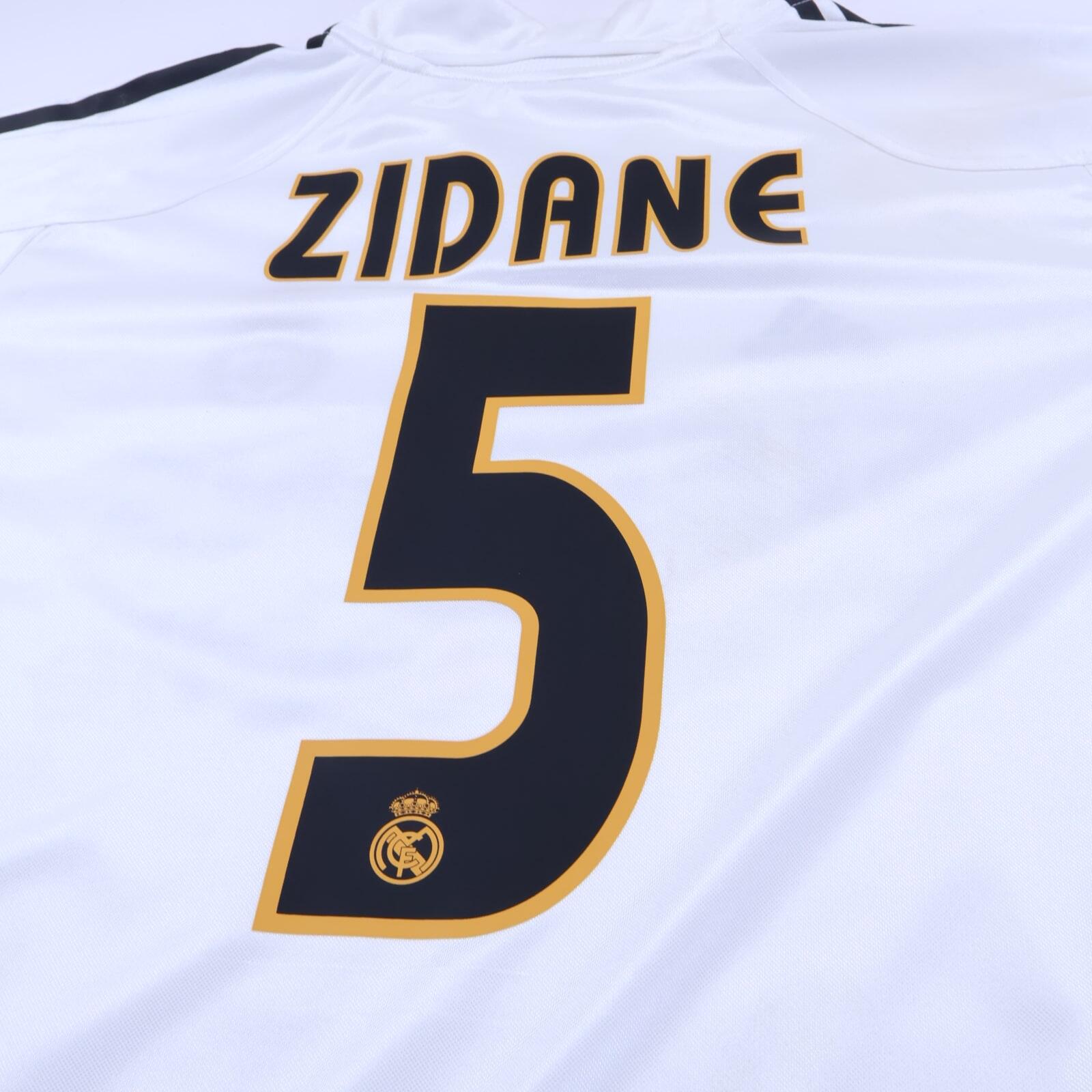 Real Madrid Zidane #5 2004/05 Home Shirt - L