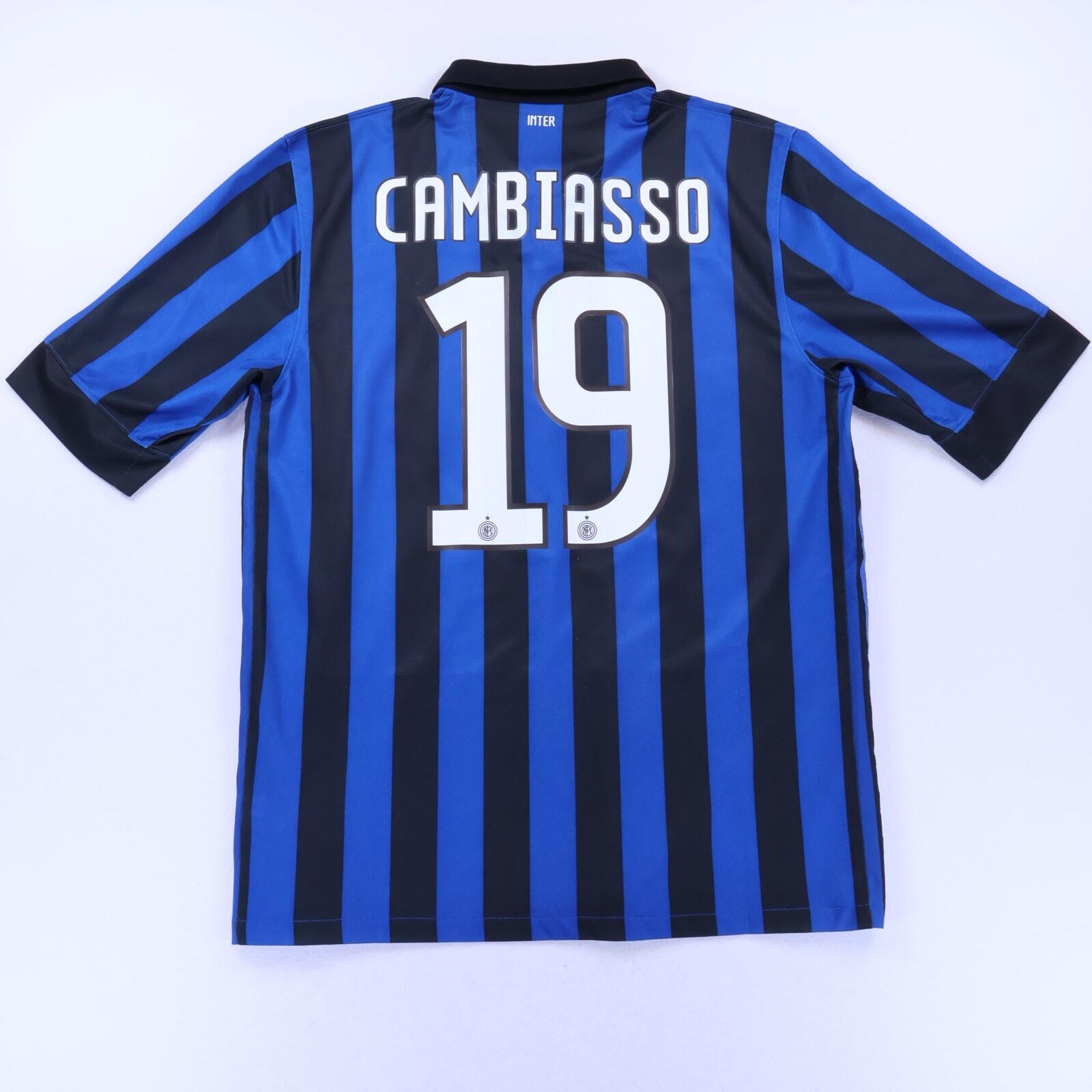 Inter Milan Cambiasso #19 2011/12 Home Shirt - L- FRONT