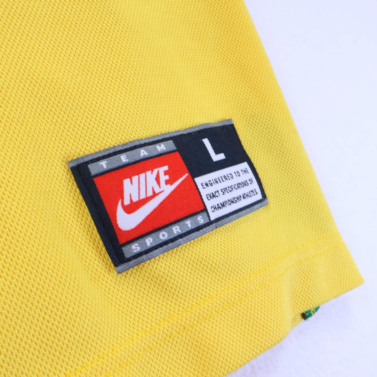 Brazil Ronaldo #9 1998/ Home Shirt - L