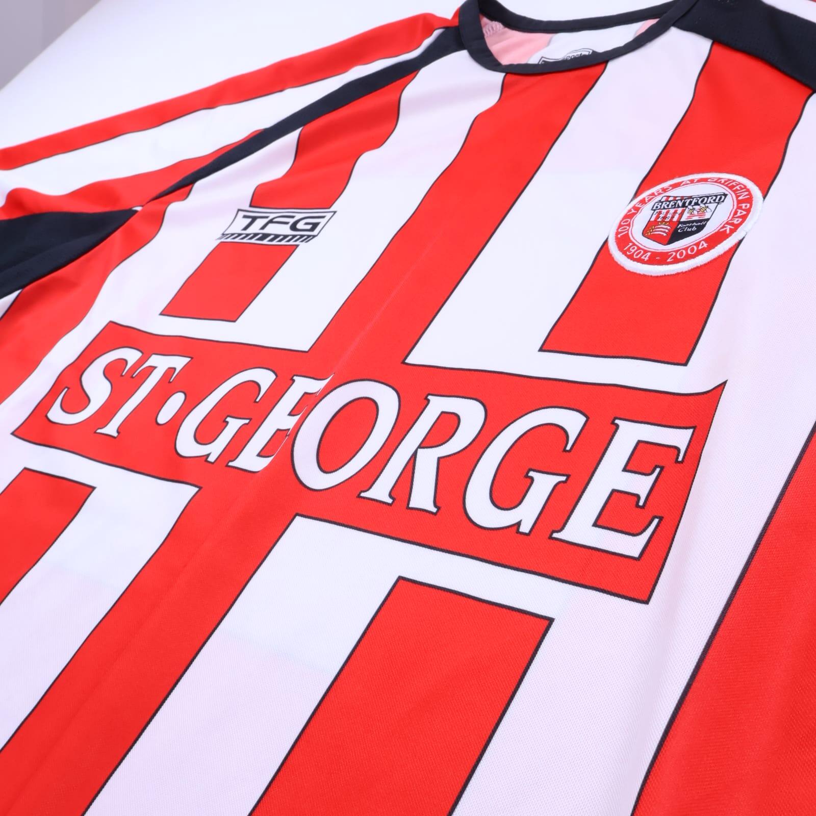 Brentford 2004/05 Home Shirt - L- BACK