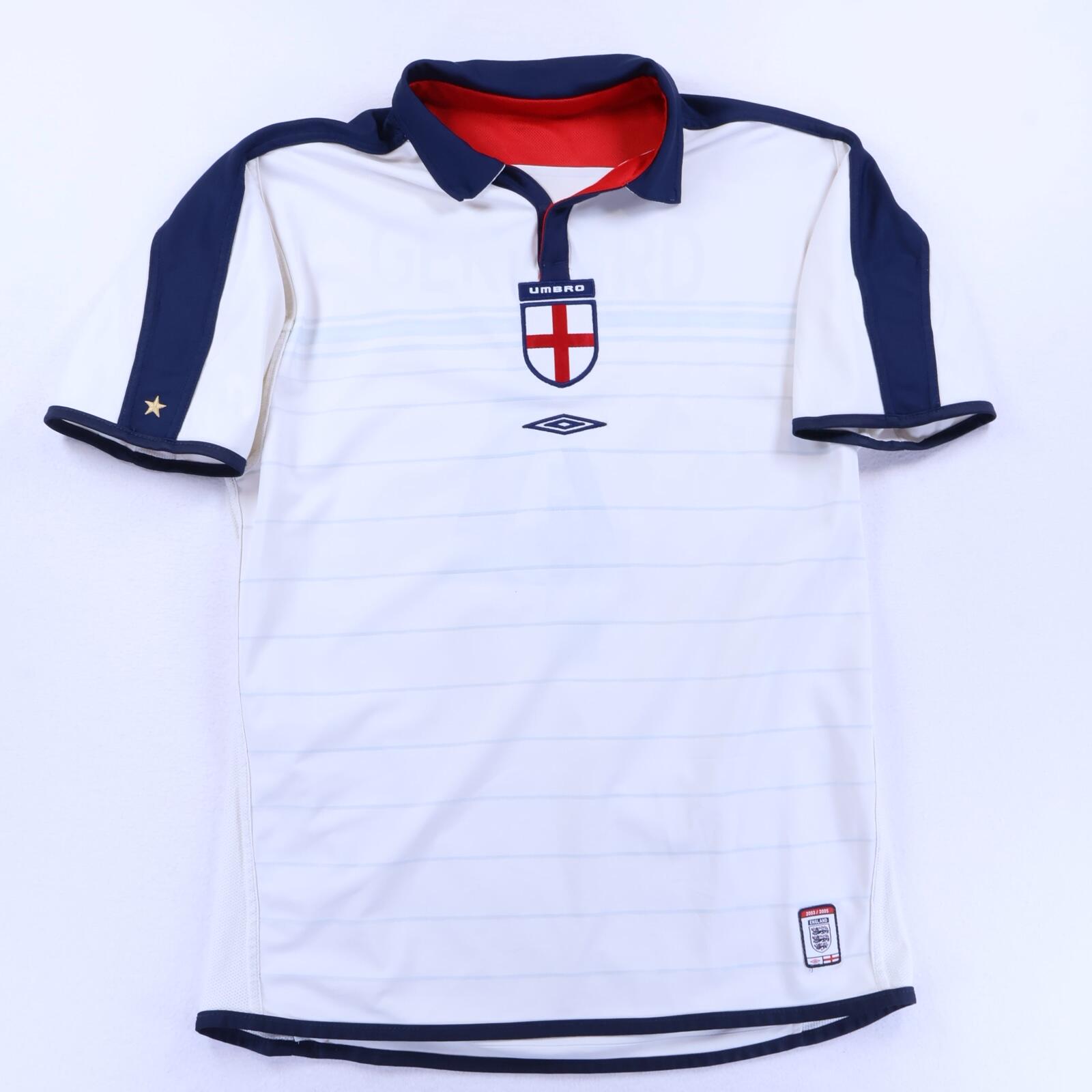 England Gerrard #4 2003/05 Home Shirt - Reversible - M