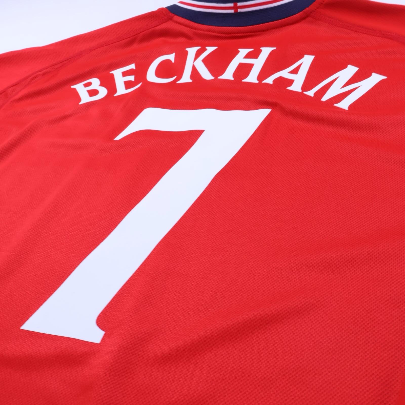 England Beckham #7 2002/04 Away Shirt - Reversible - XL