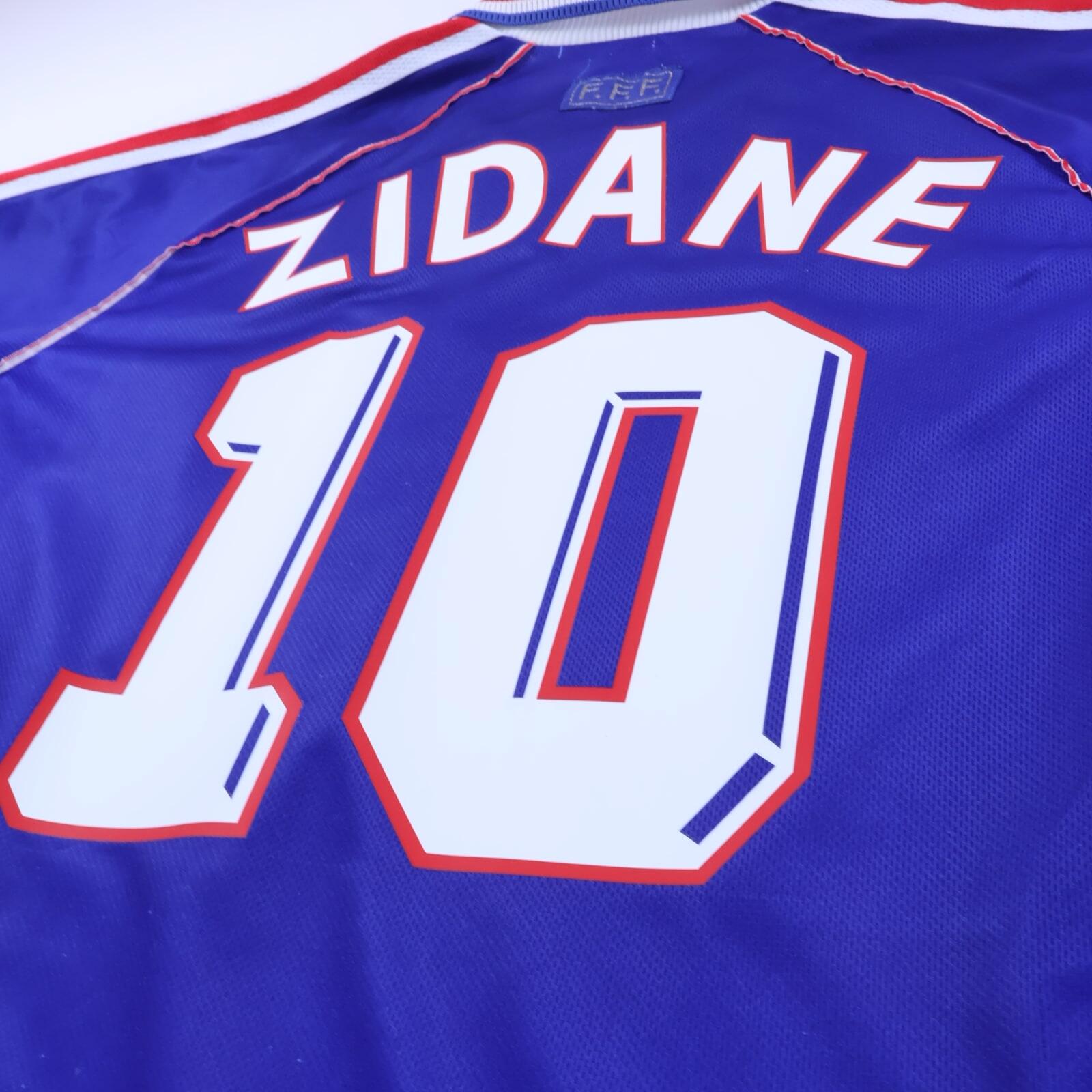 France Zidane #10 1998/00 Home Shirt - M- TAGS