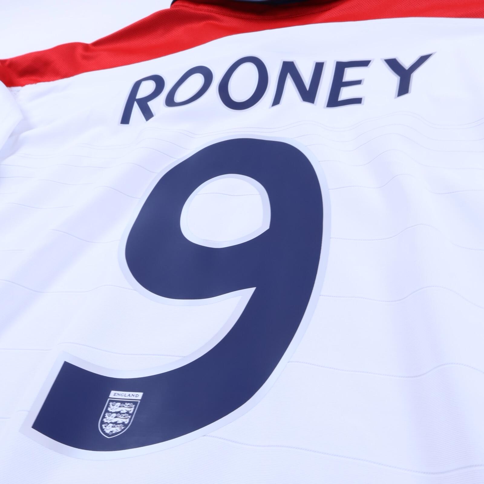 England Rooney #9 2003/05 Home Shirt - Reversible - XL