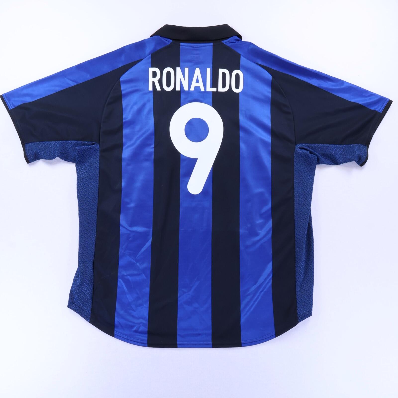 Inter Milan Ronaldo #9 2001/02 Home Shirt - XXL- FRONT