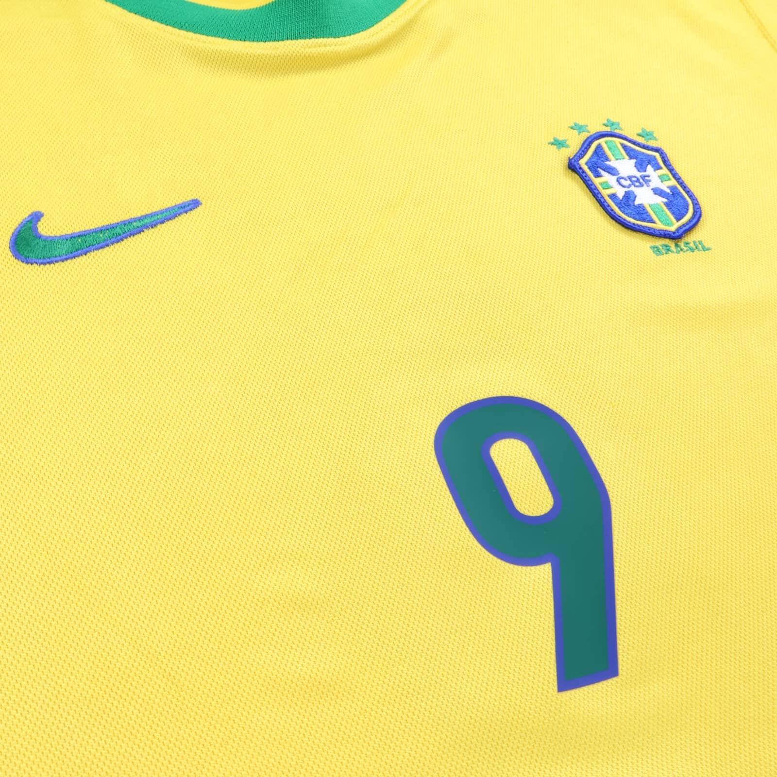 Brazil Ronaldo #9 1998/ Home Shirt - M