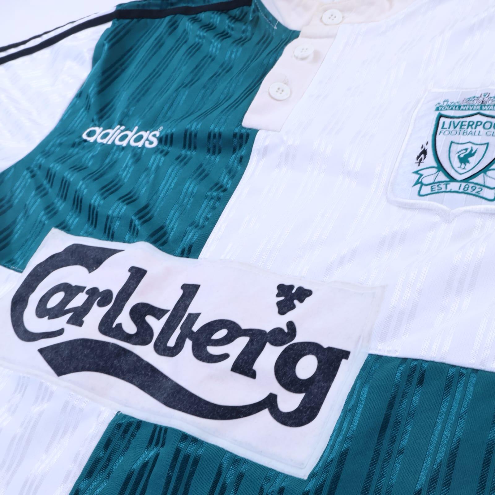 Liverpool F.C 1995/96 Away Shirt - L- BACK