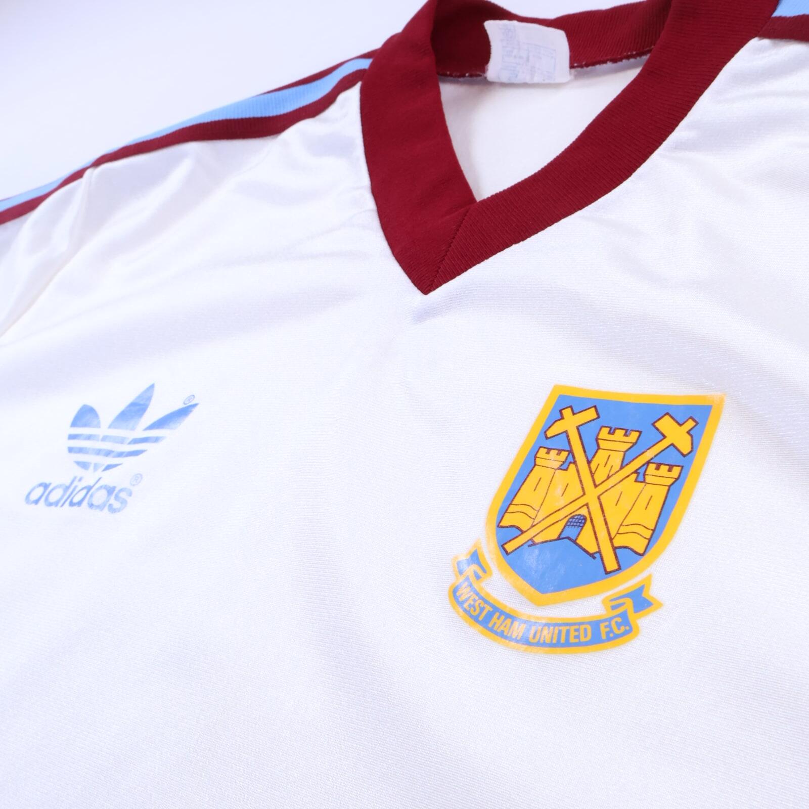 West Ham United 1980/82 Away Shirt - M- BACK