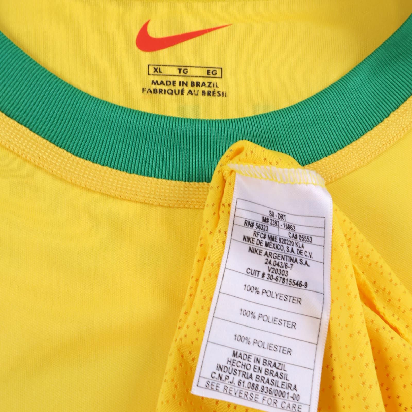 Brazil Ronaldinho #7 2000/02 Home Shirt - XL