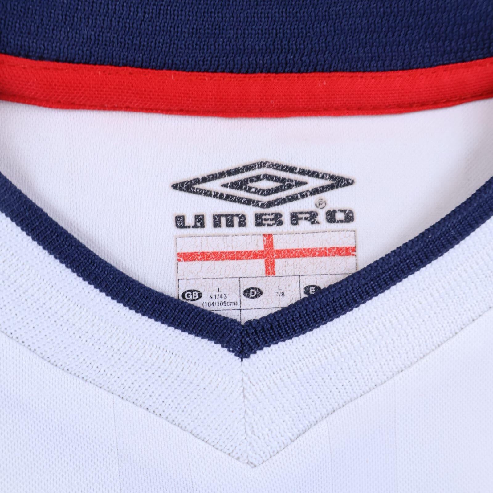 England Beckham #7 2001/03 Home Shirt - L