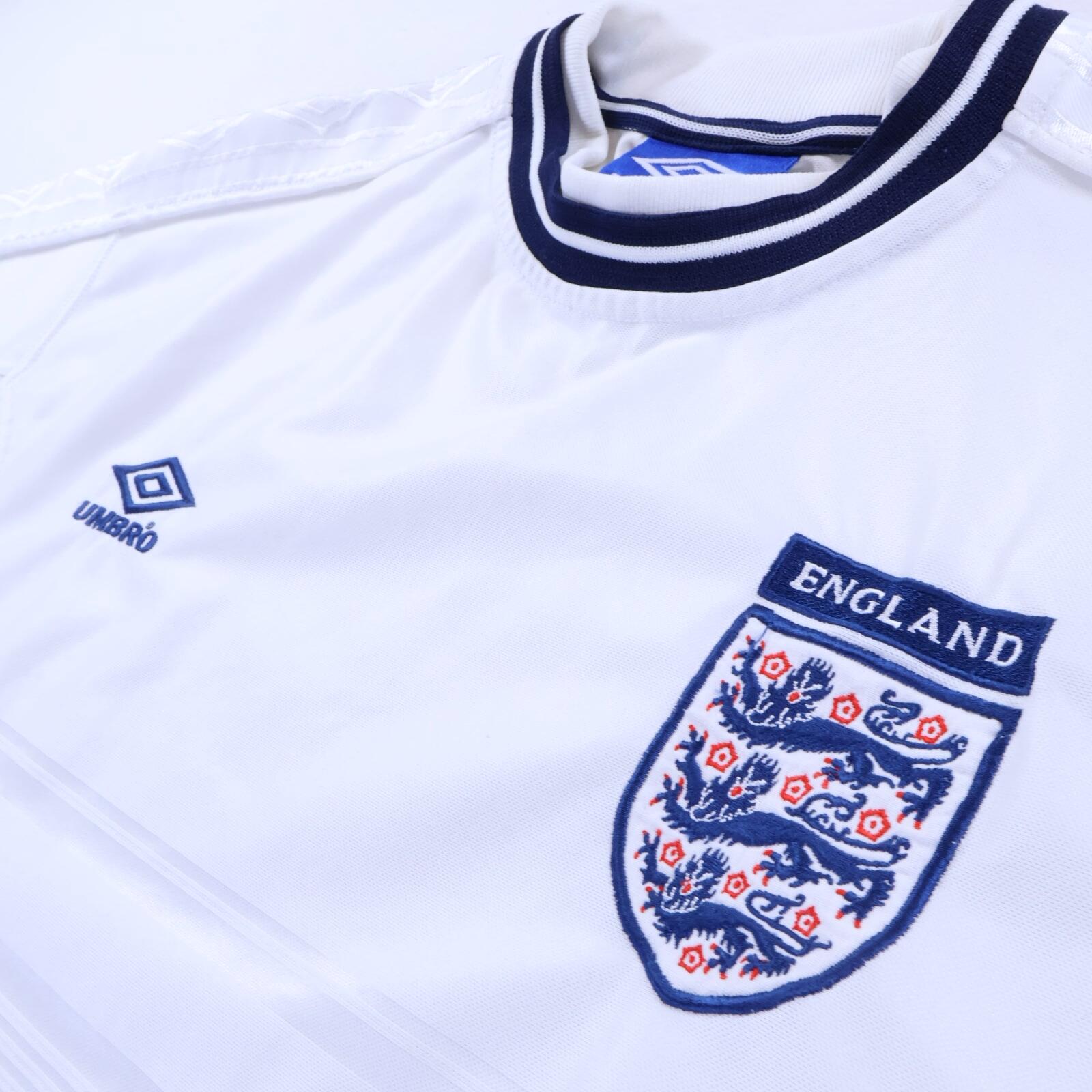 England 1999/01 Home Shirt - X LARGE YOUTH- BACK