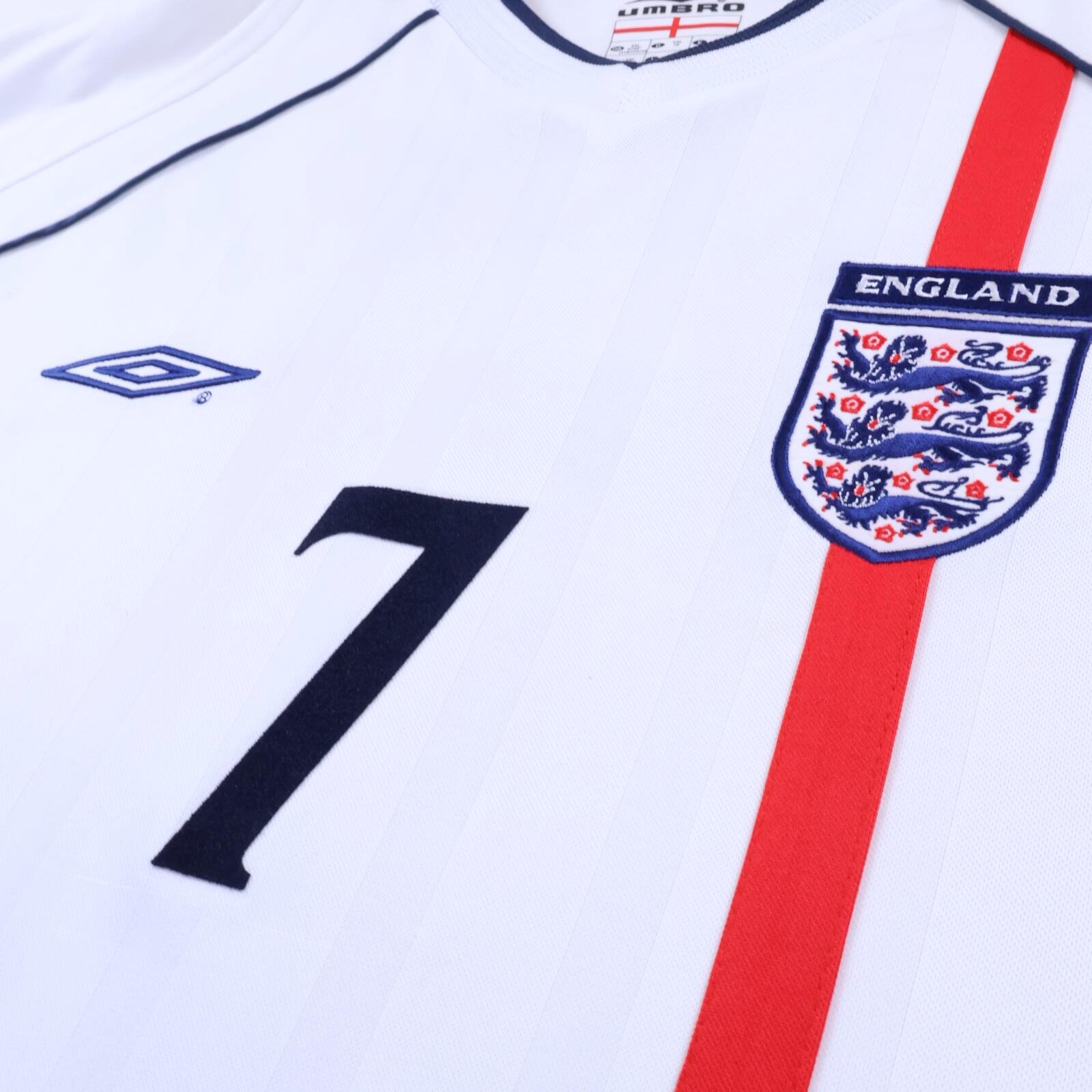 England Beckham #7 2001/03 Home Shirt - XXL