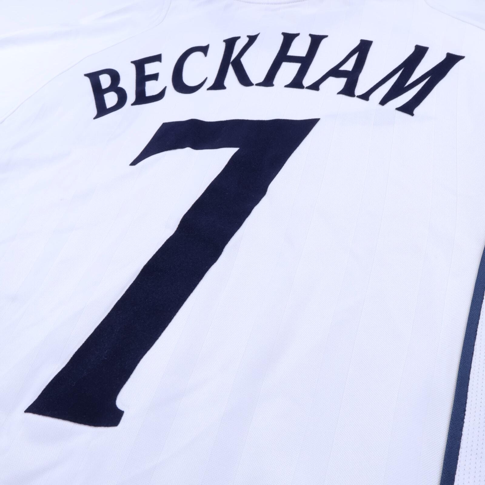 England Beckham #7 2001/03 Home Shirt - S