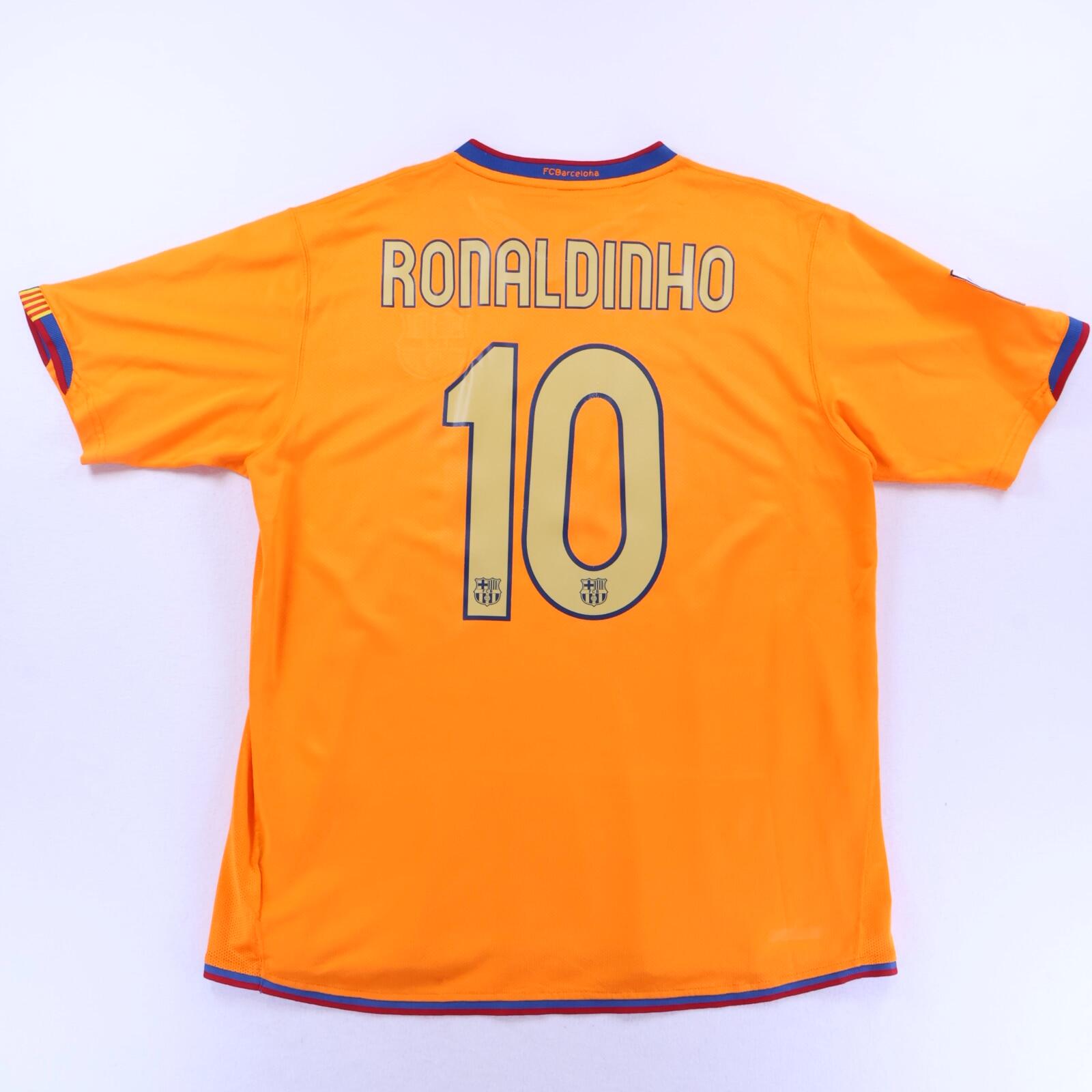 Barcelona Ronaldinho #10 2006/08 Away Shirt - L- FRONT