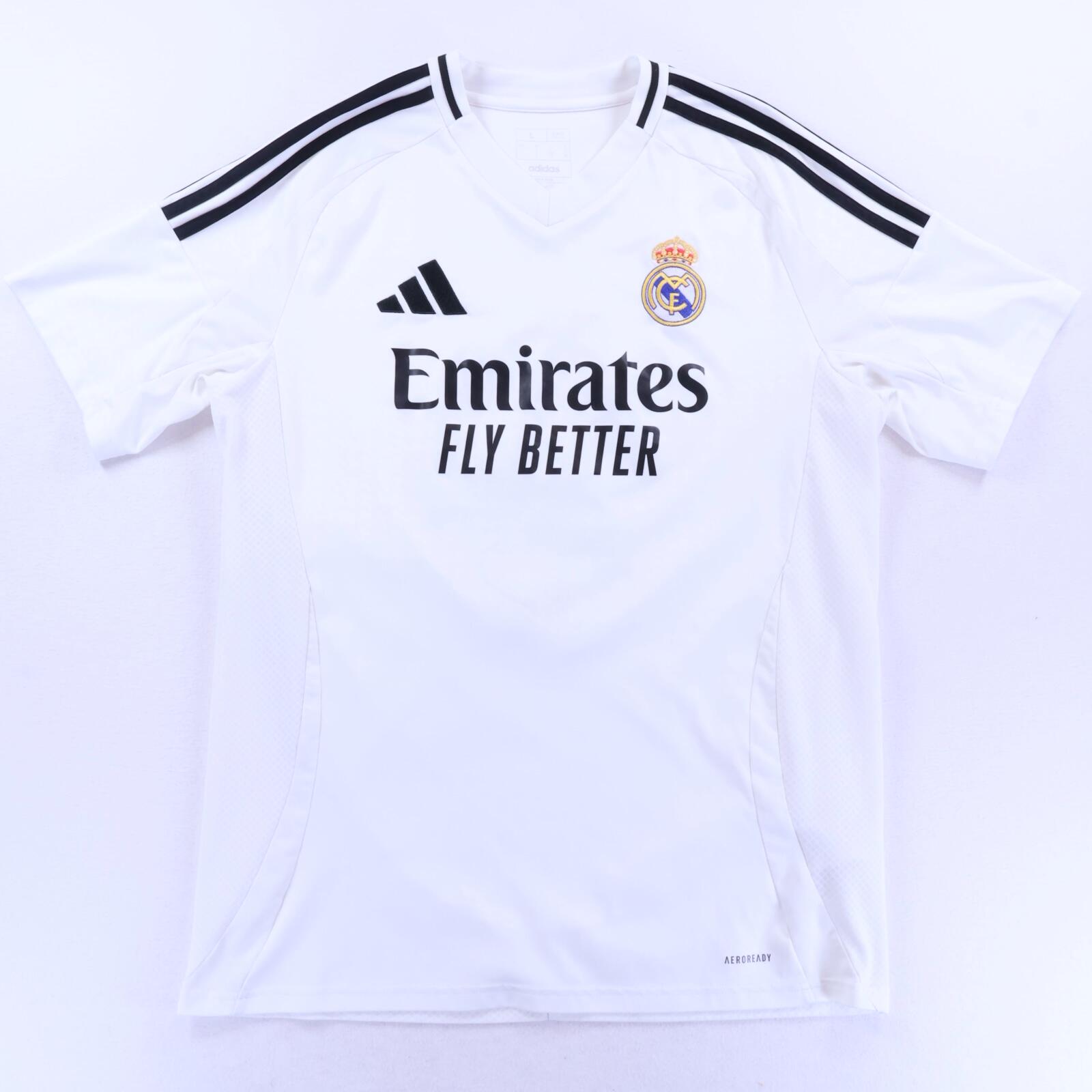 Real Madrid Mbappé #9 2024/25 Home Shirt - L- BACK