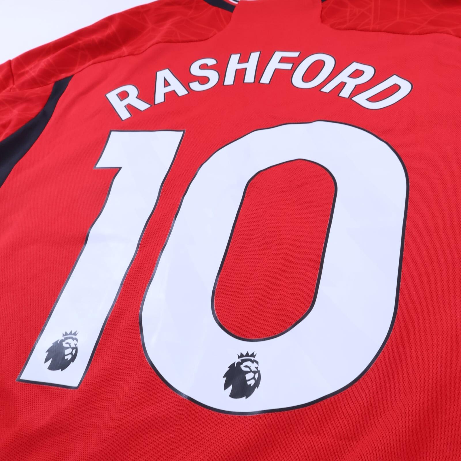 Manchester United Rashford #10 2023/24 Home Shirt - L- TAGS