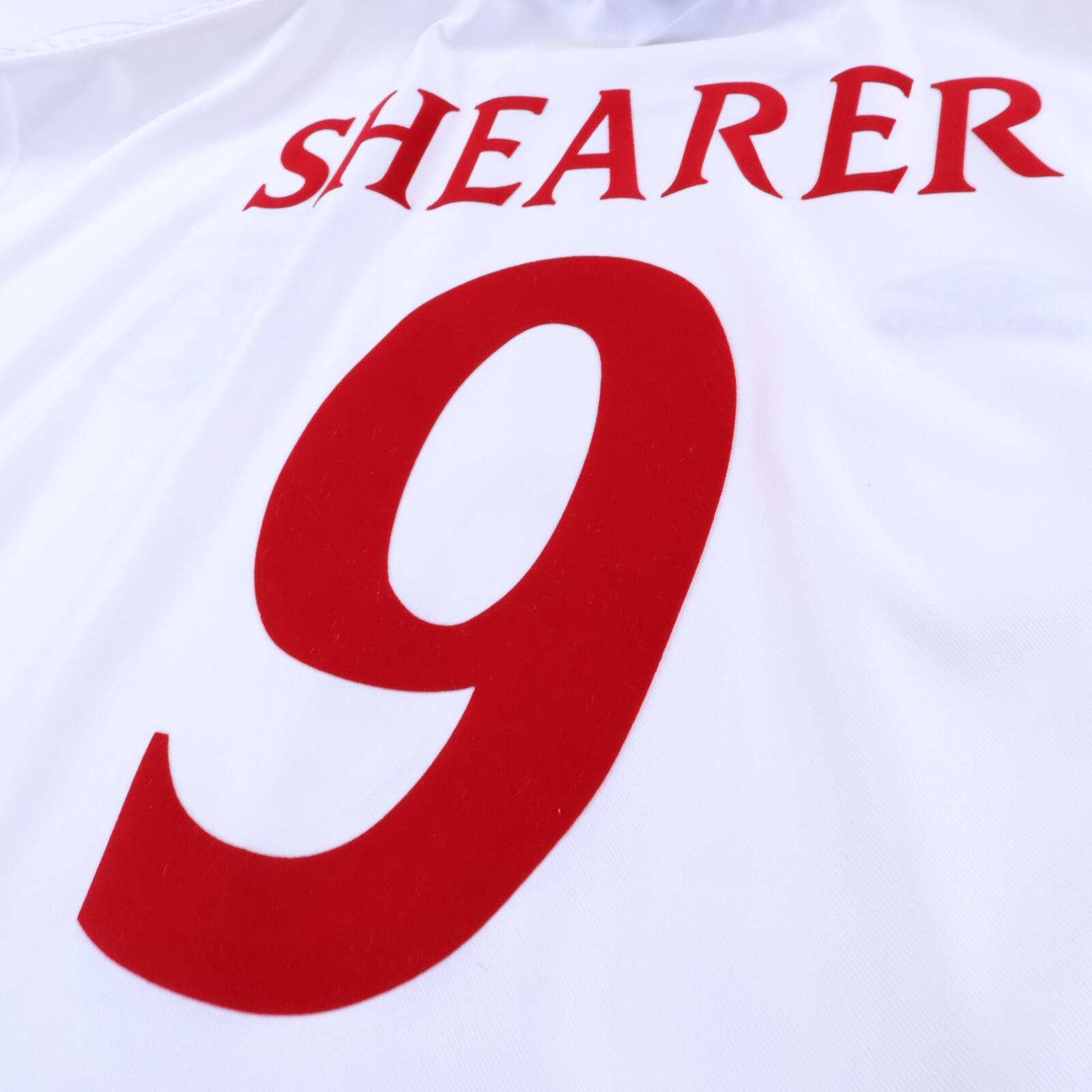 England Shearer #9 1999/01 Home Shirt - M- TAGS
