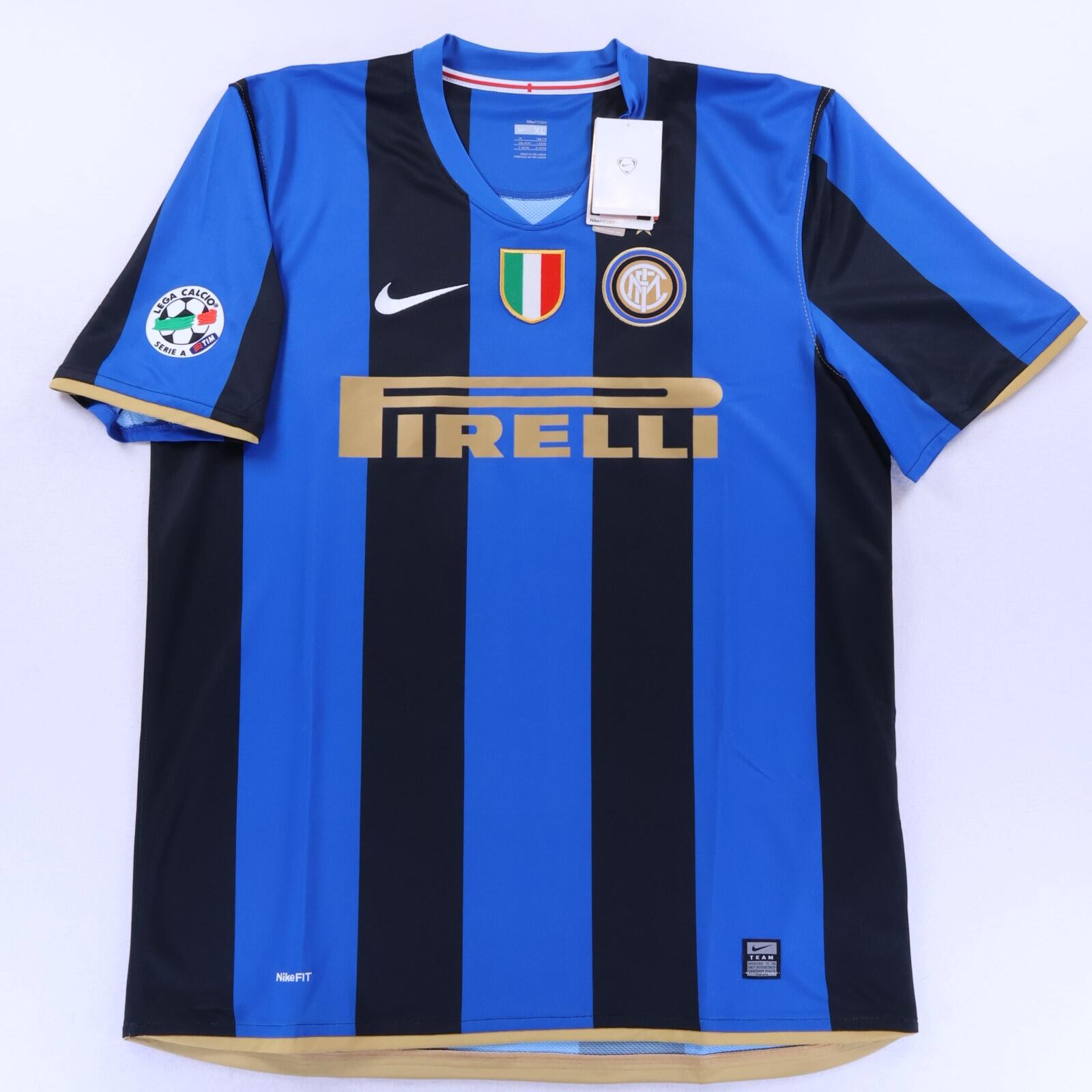 Inter Milan Ibrahimović #8 2008/09 Home Shirt - XL- BACK