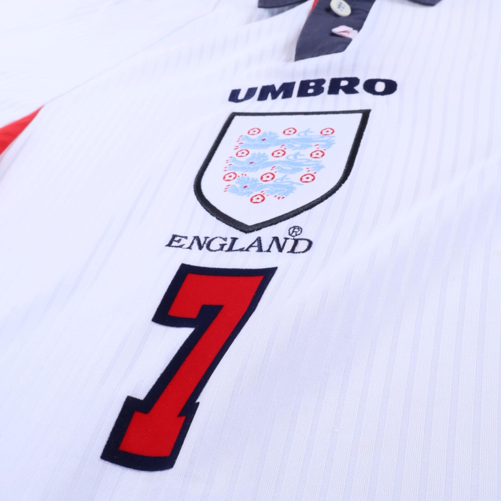 England Beckham #7 1997/99 Home Shirt - XL