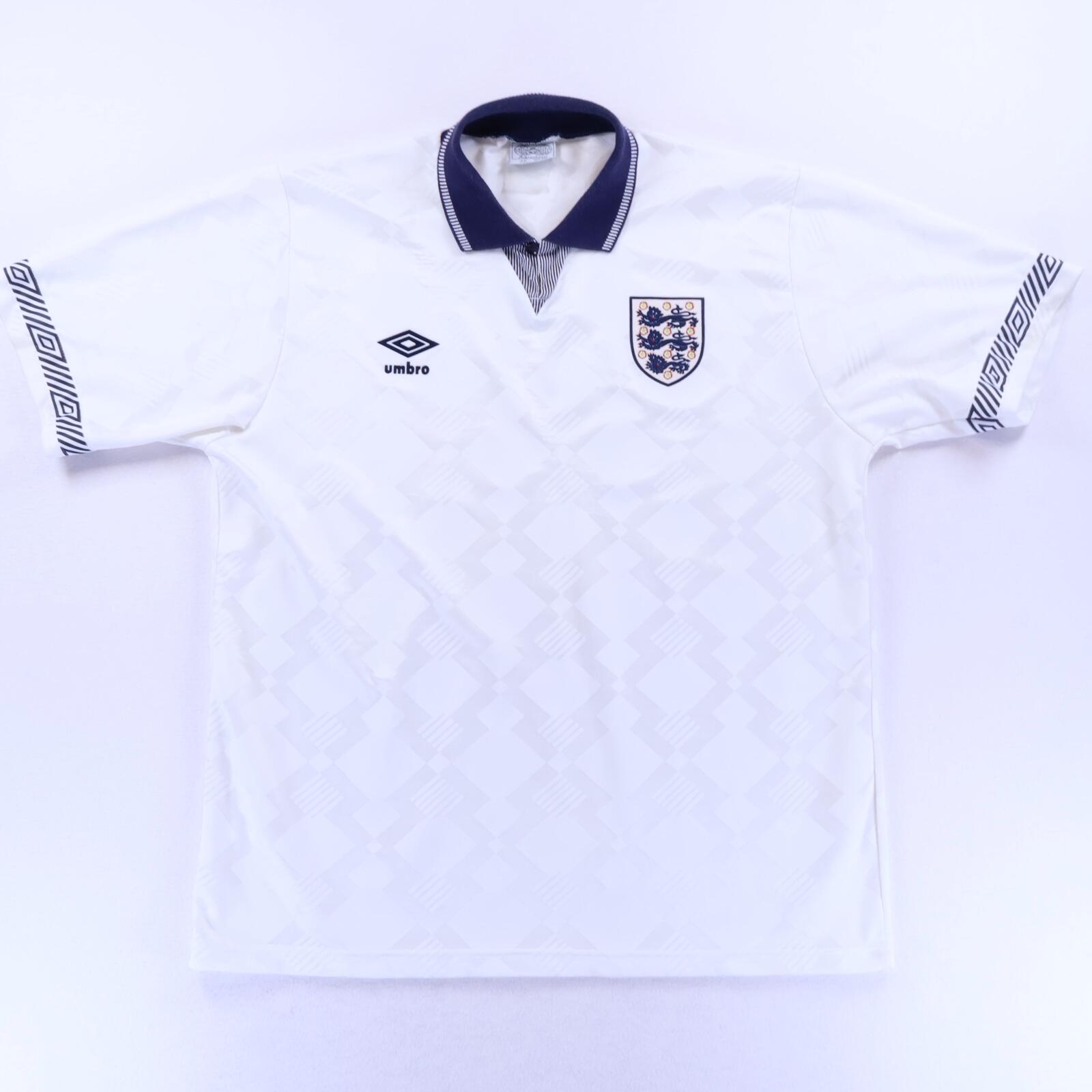 England 1990/92 Home Shirt - XL- FRONT