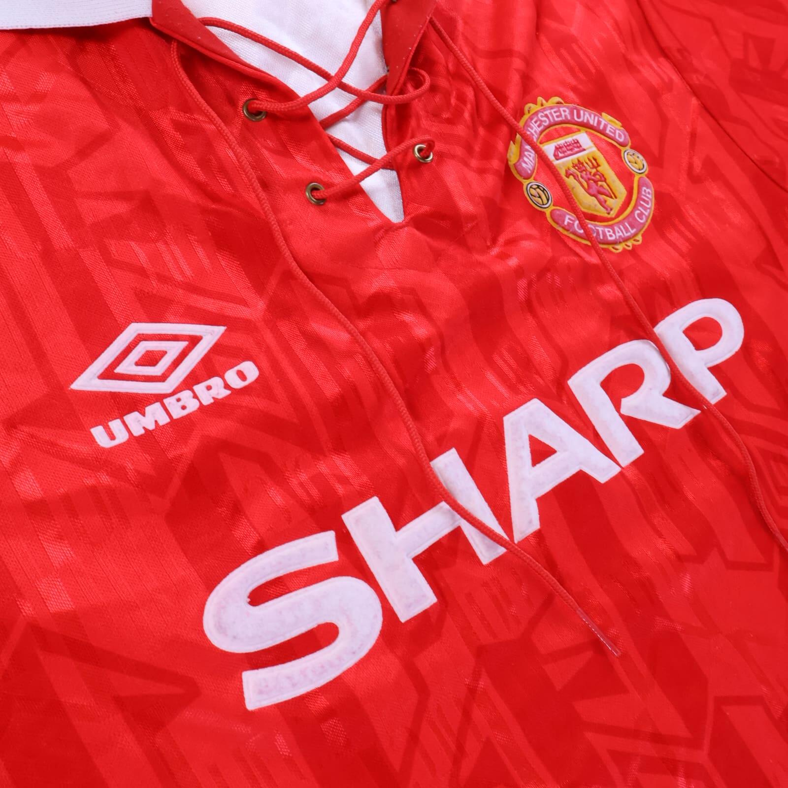 Manchester United Cantona #7 1992/94 Home Shirt - M