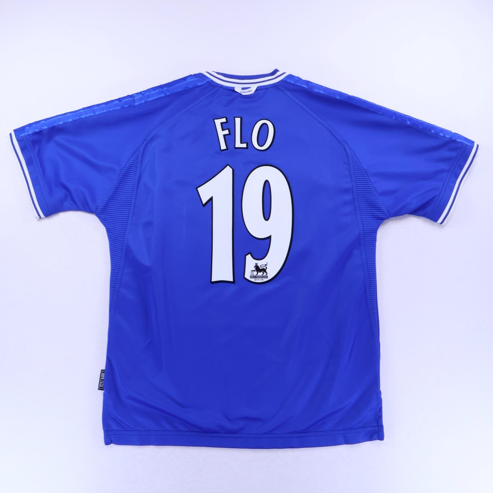 Chelsea Flo #19 1999/01 Home Shirt - L- FRONT