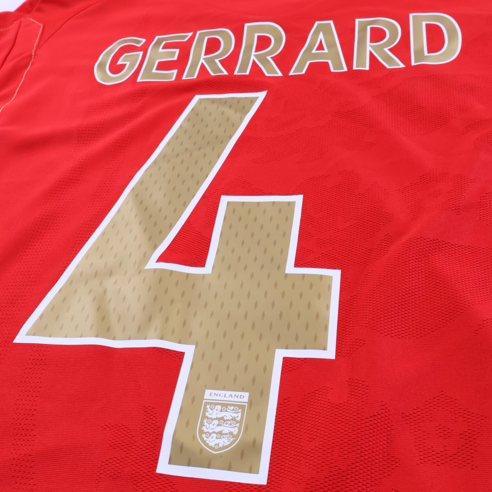 England Gerrard #4 2006/08 Away Shirt - M