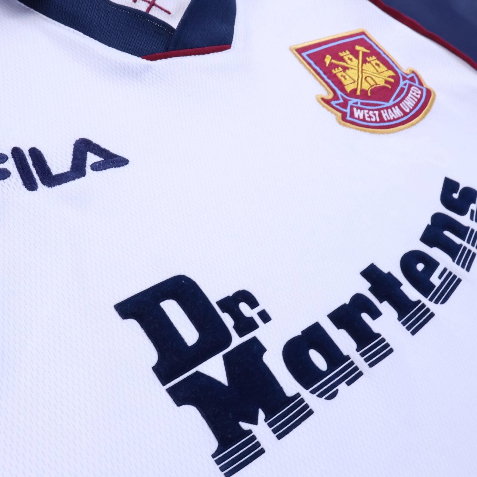 West Ham United 1999/00 Away Shirt - L- BACK