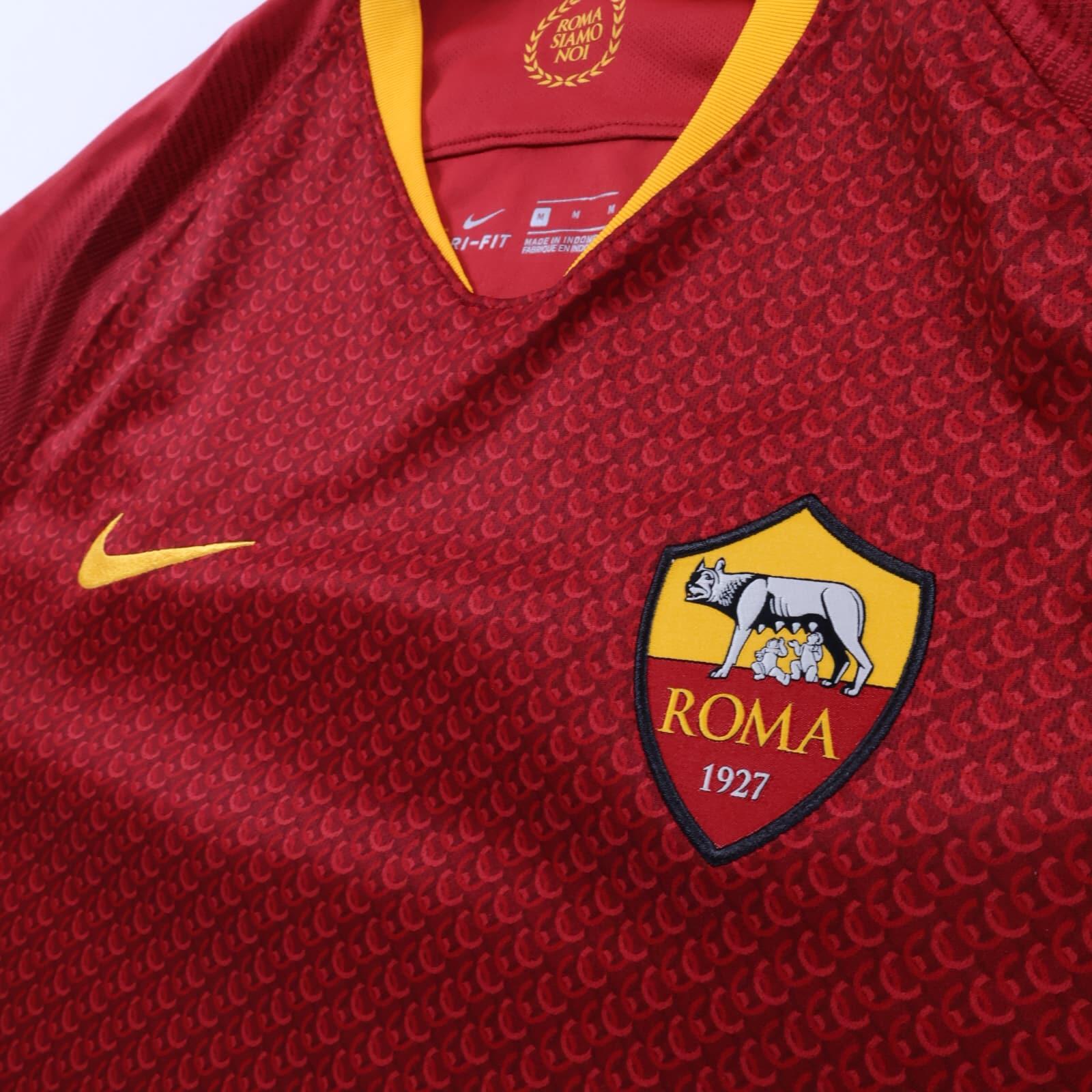 As Roma 2018/19 Home Shirt - M- BACK