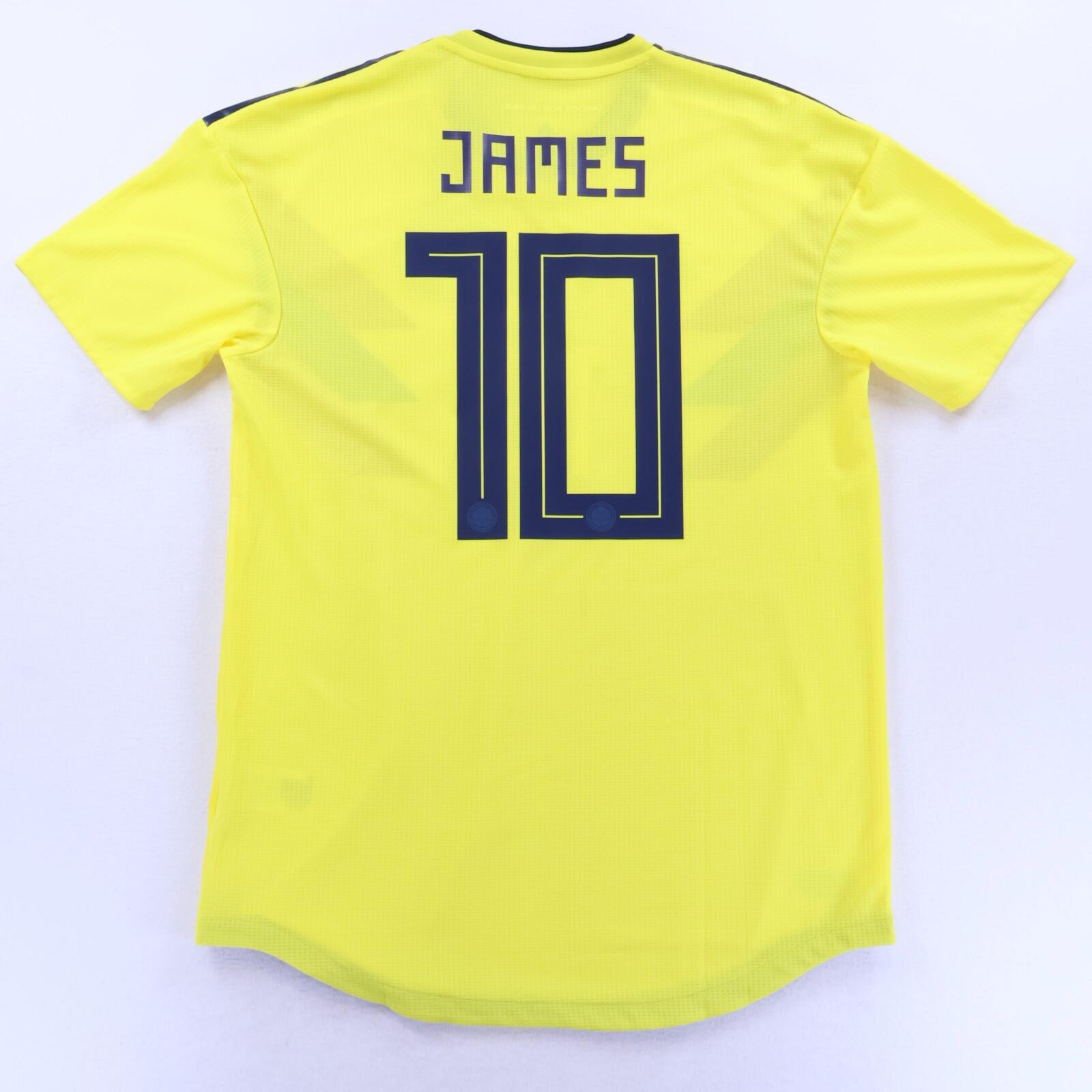 Colombia James #10 2018/19 Home Shirt - L