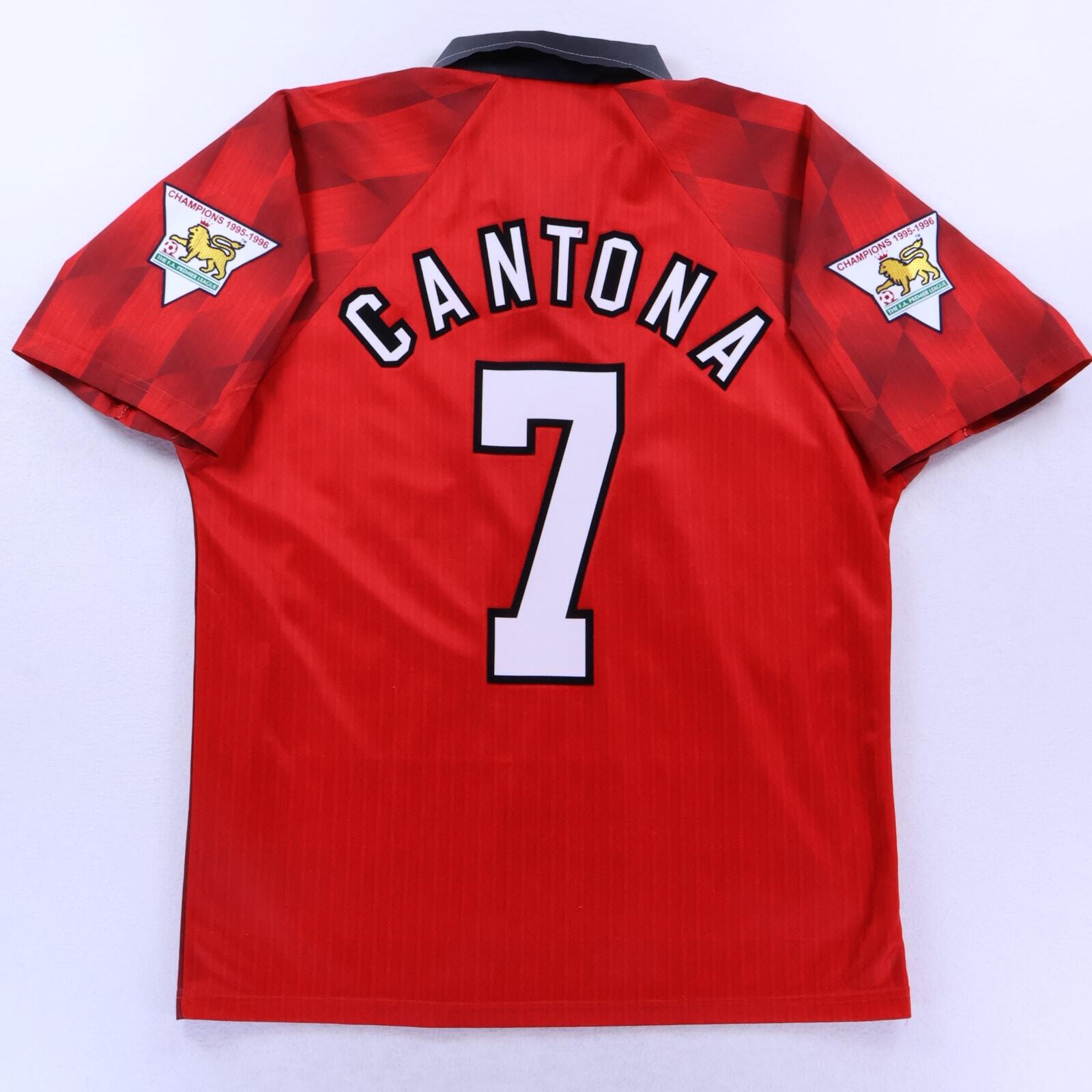 England Cantona #7 1996/98 Home Shirt - M- FRONT
