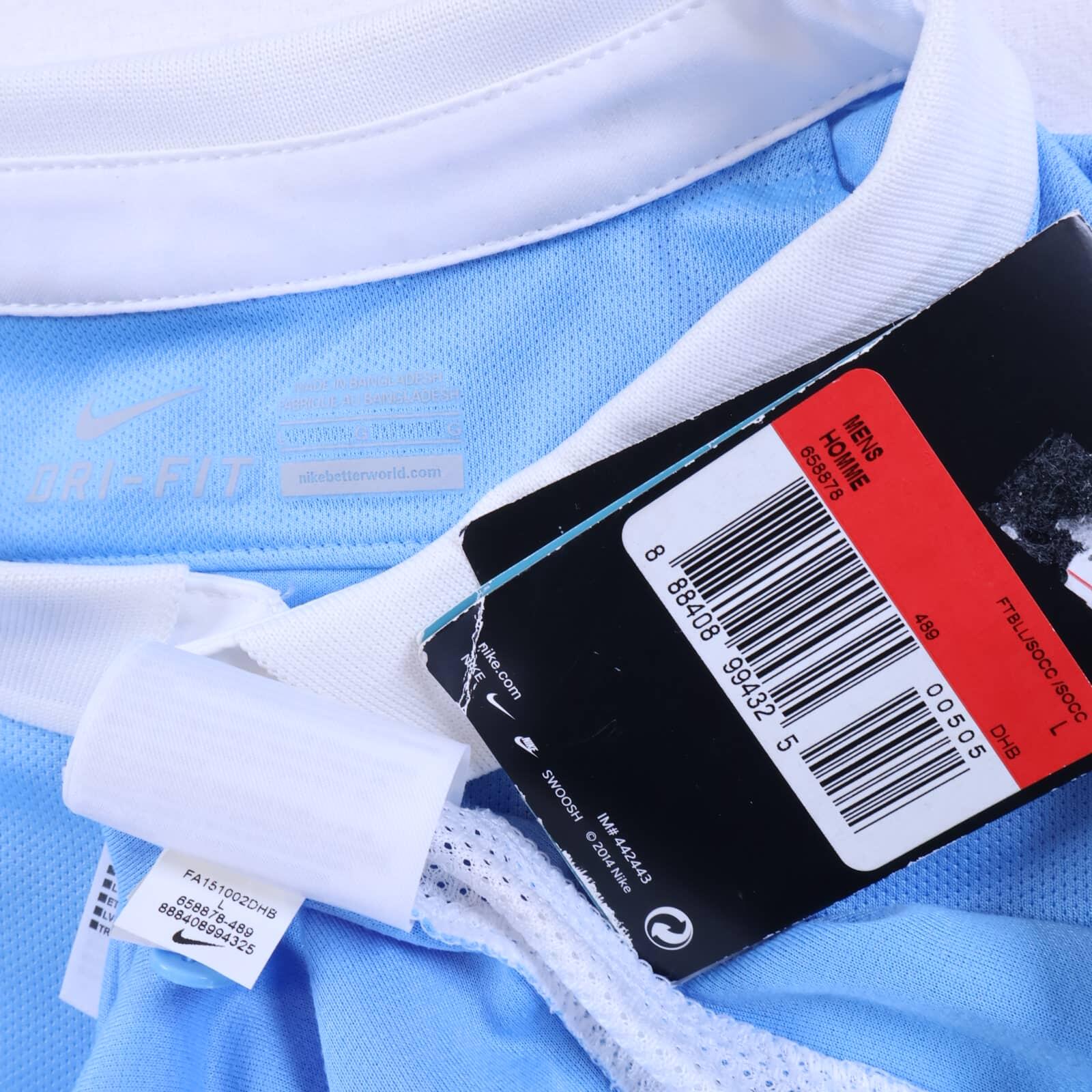 *NWT* Manchester City Kun Aügero #10 2015/16 Home Shirt - L