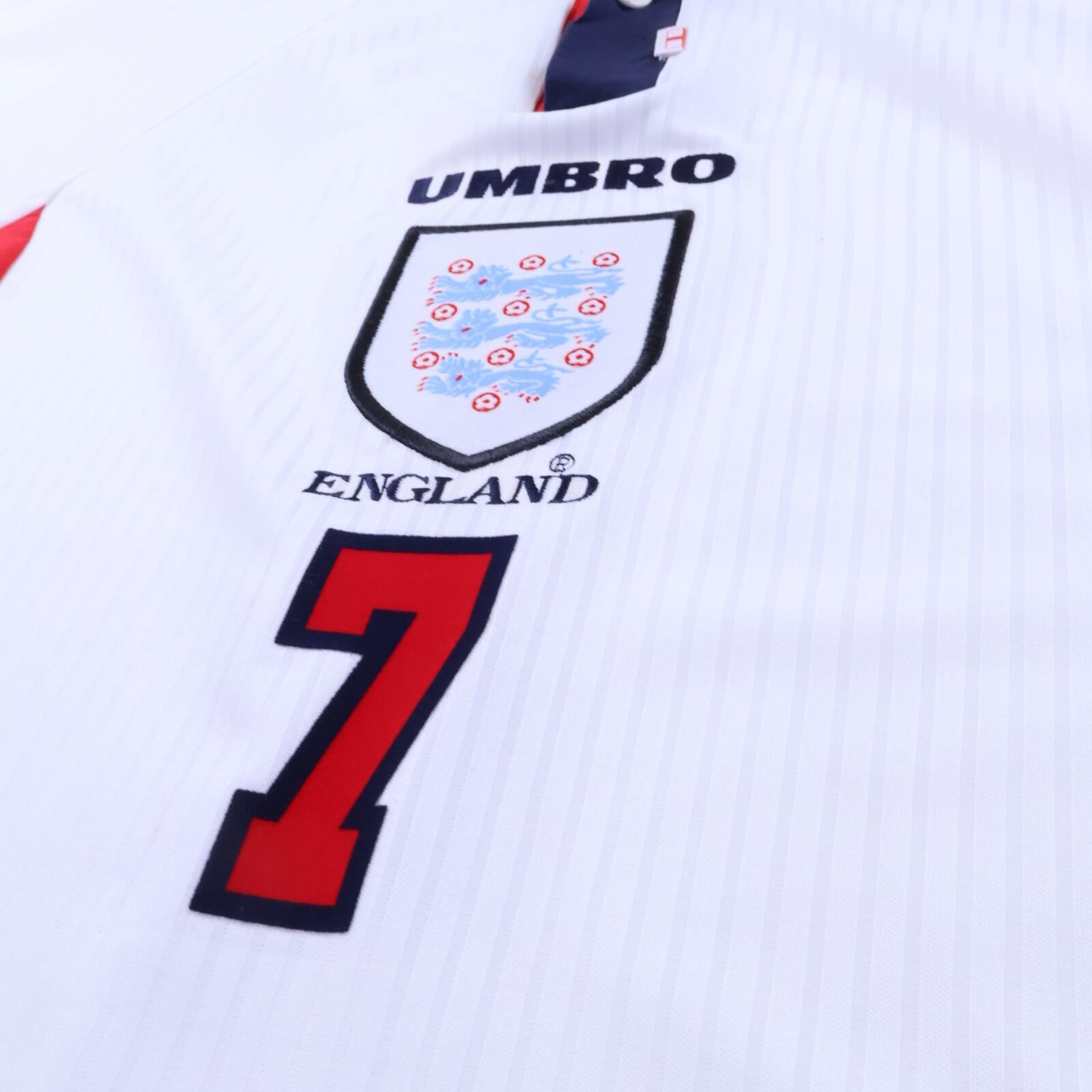 England Beckham #7 1997/98 Home Shirt - XL