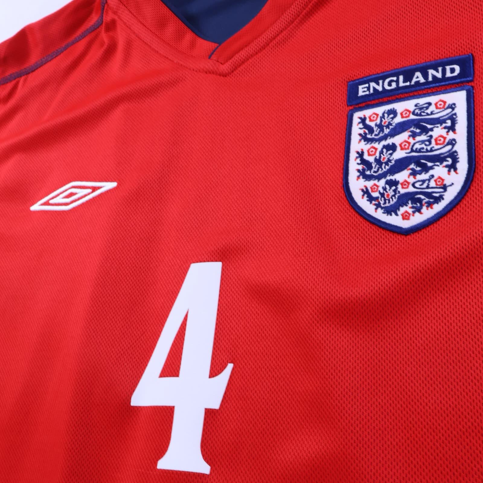 England Gerrard #4 2002/04 Away Shirt - Reversible - XL