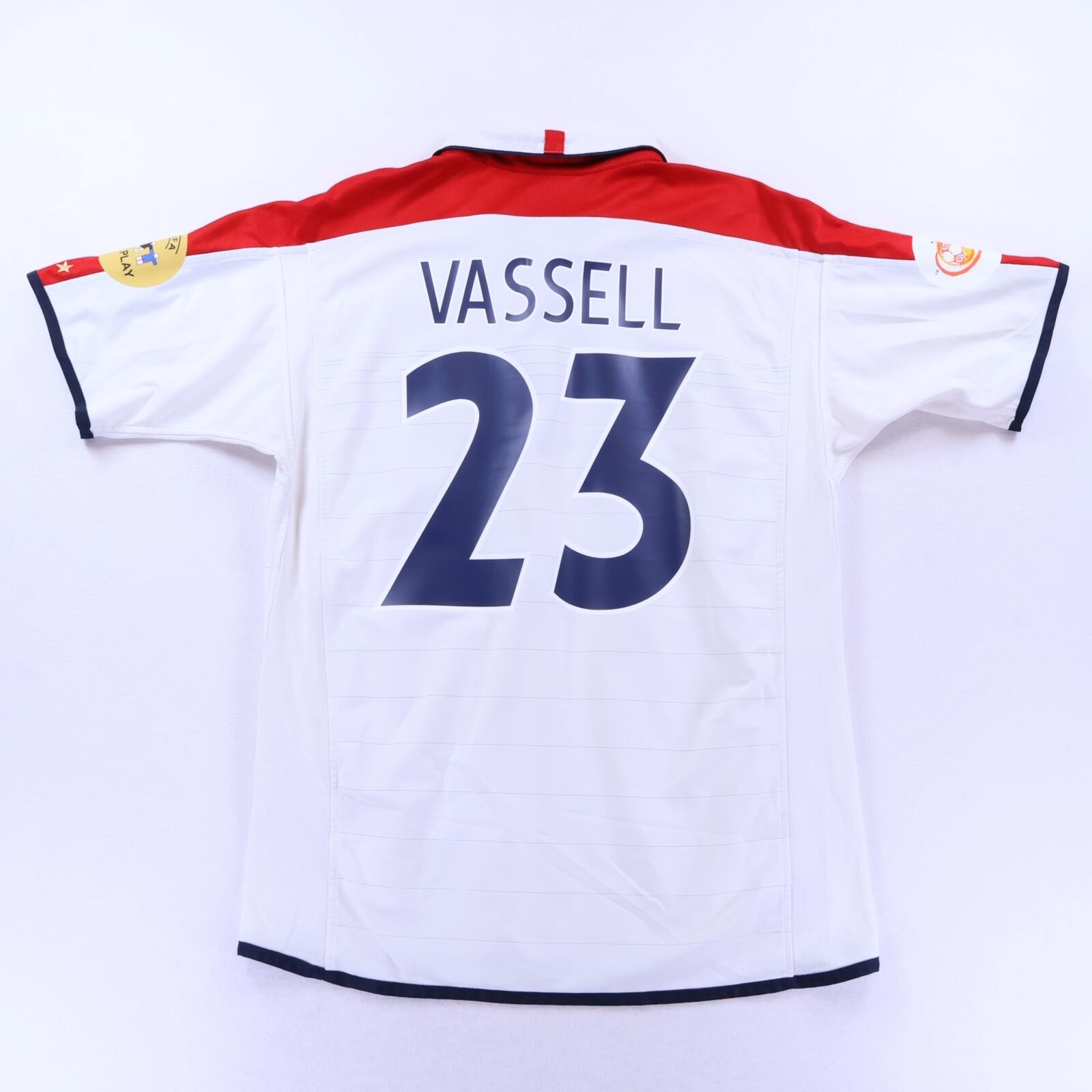 England Vassell #23 2003/05 Home Shirt - Reversible - L- FRONT