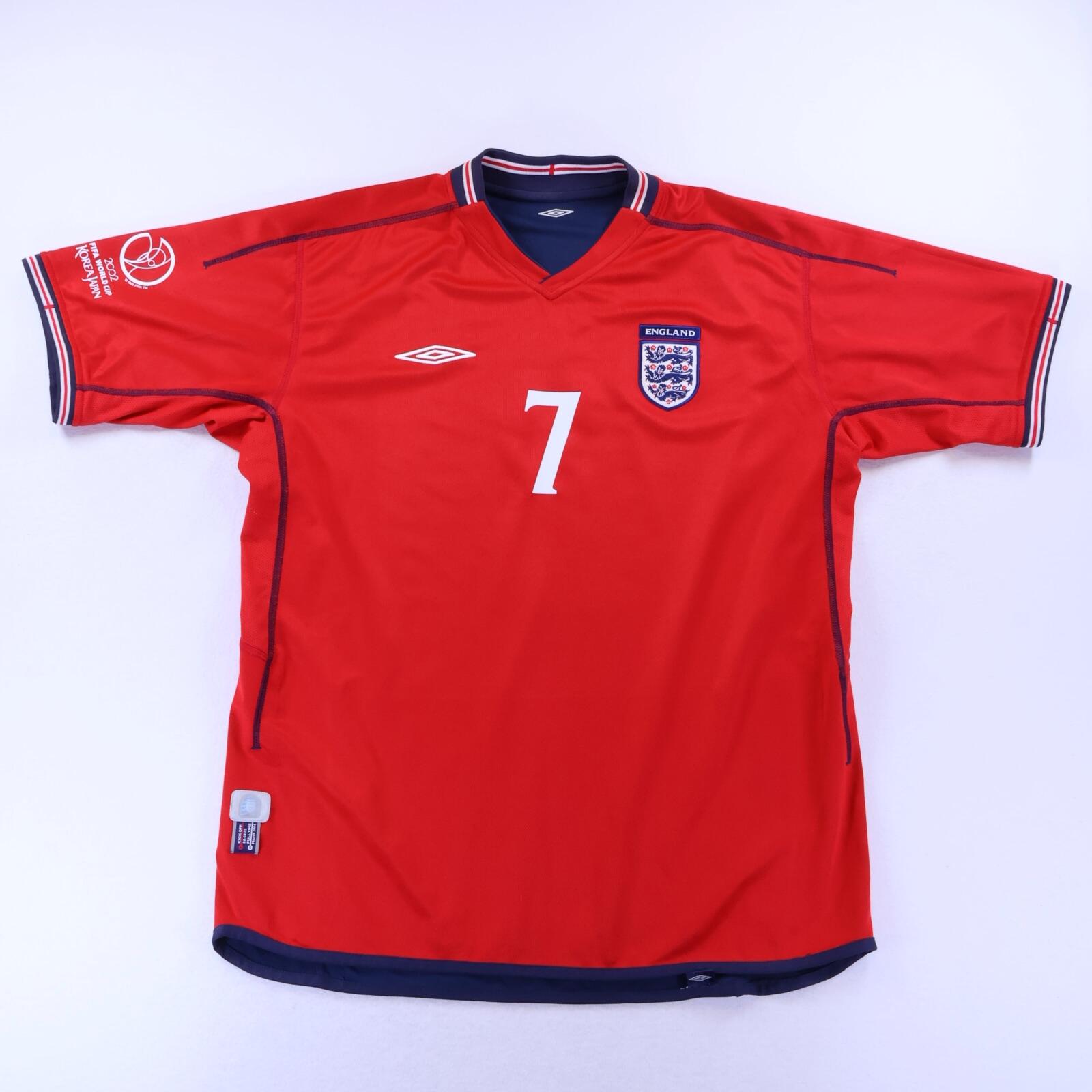 England Beckham #7 2002/04 Away Shirt - Reversible - XL