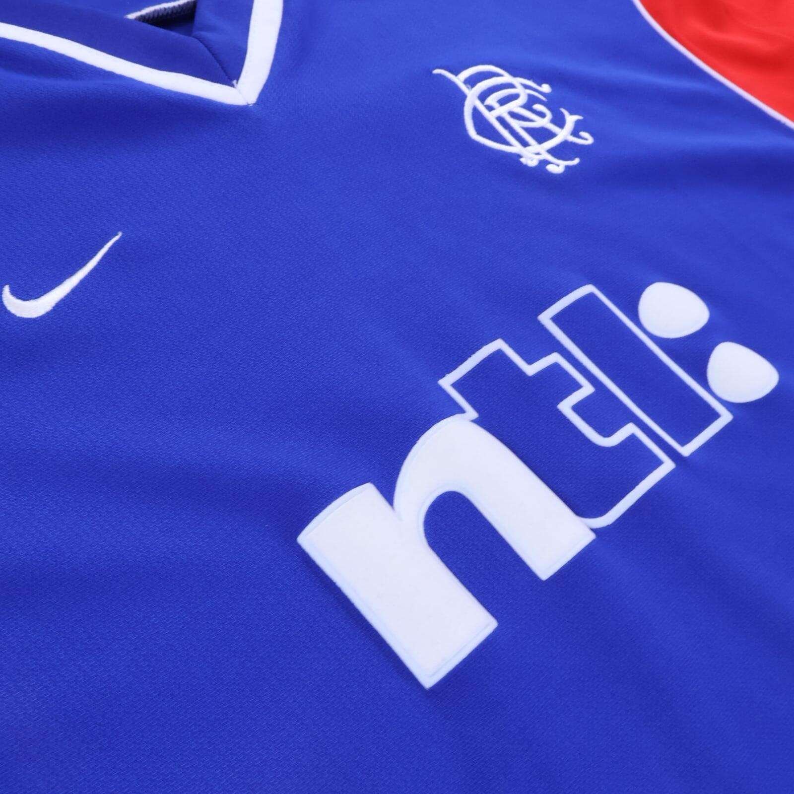 Rangers Fc 2001/02 Home Shirt - 2XL