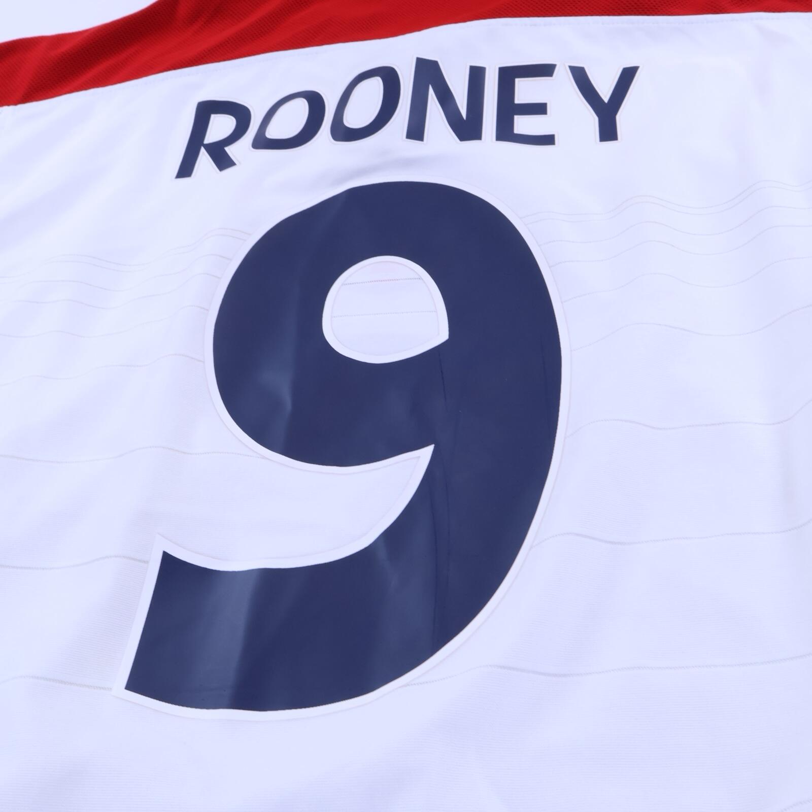 England Rooney #9 2003/05 Home Shirt - L
