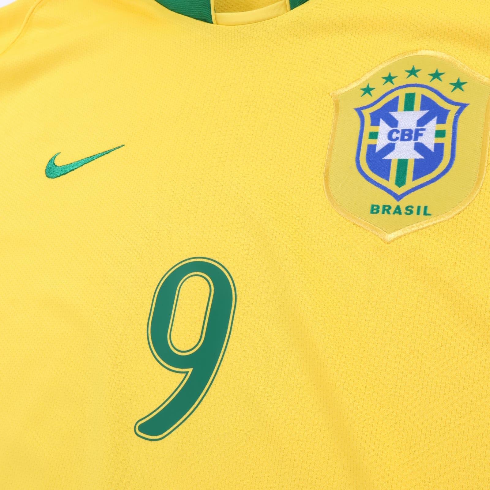 Brazil Ronaldo #9 2006/08 Home Shirt - L