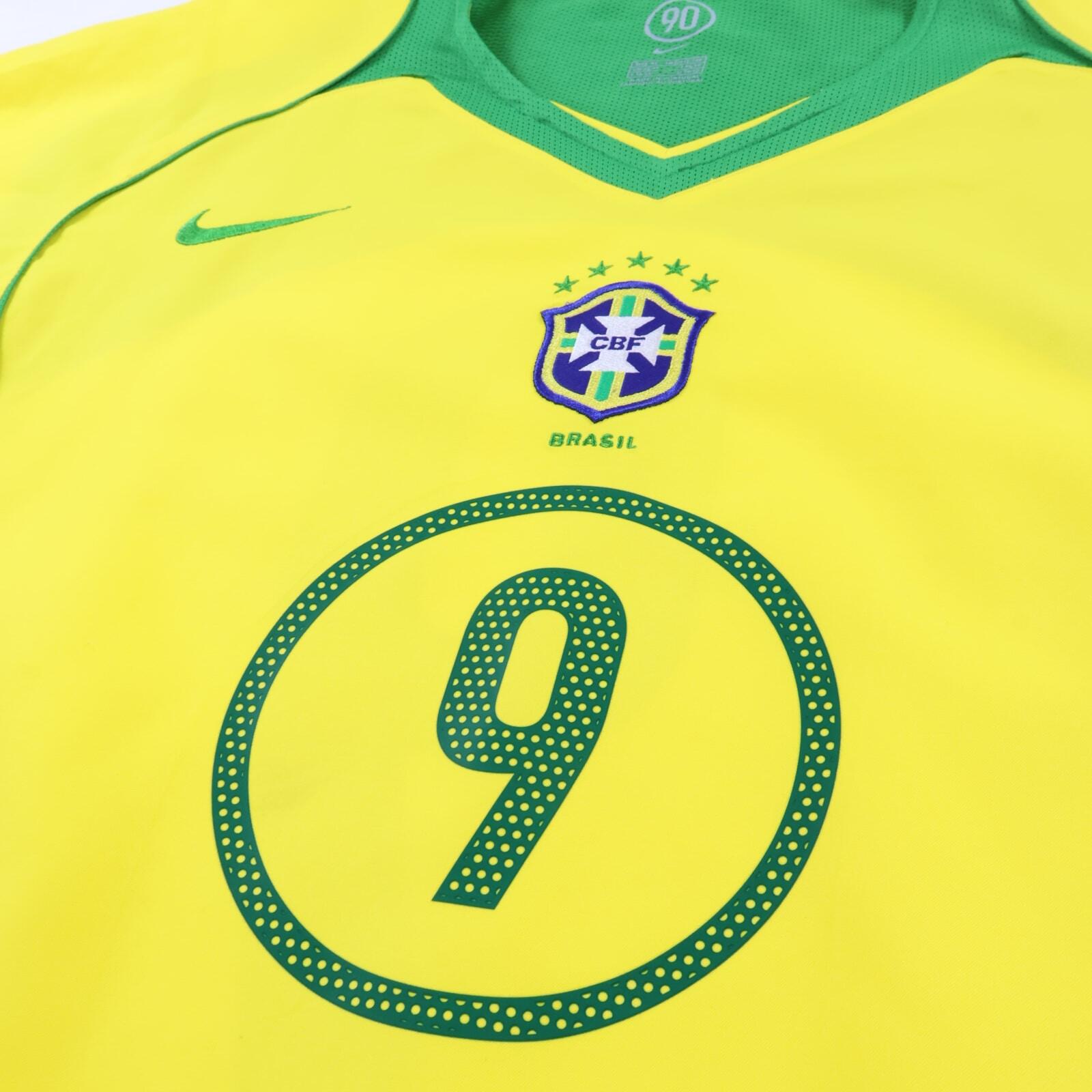 Brazil Ronaldo #9 2004/06 Home Shirt - XL