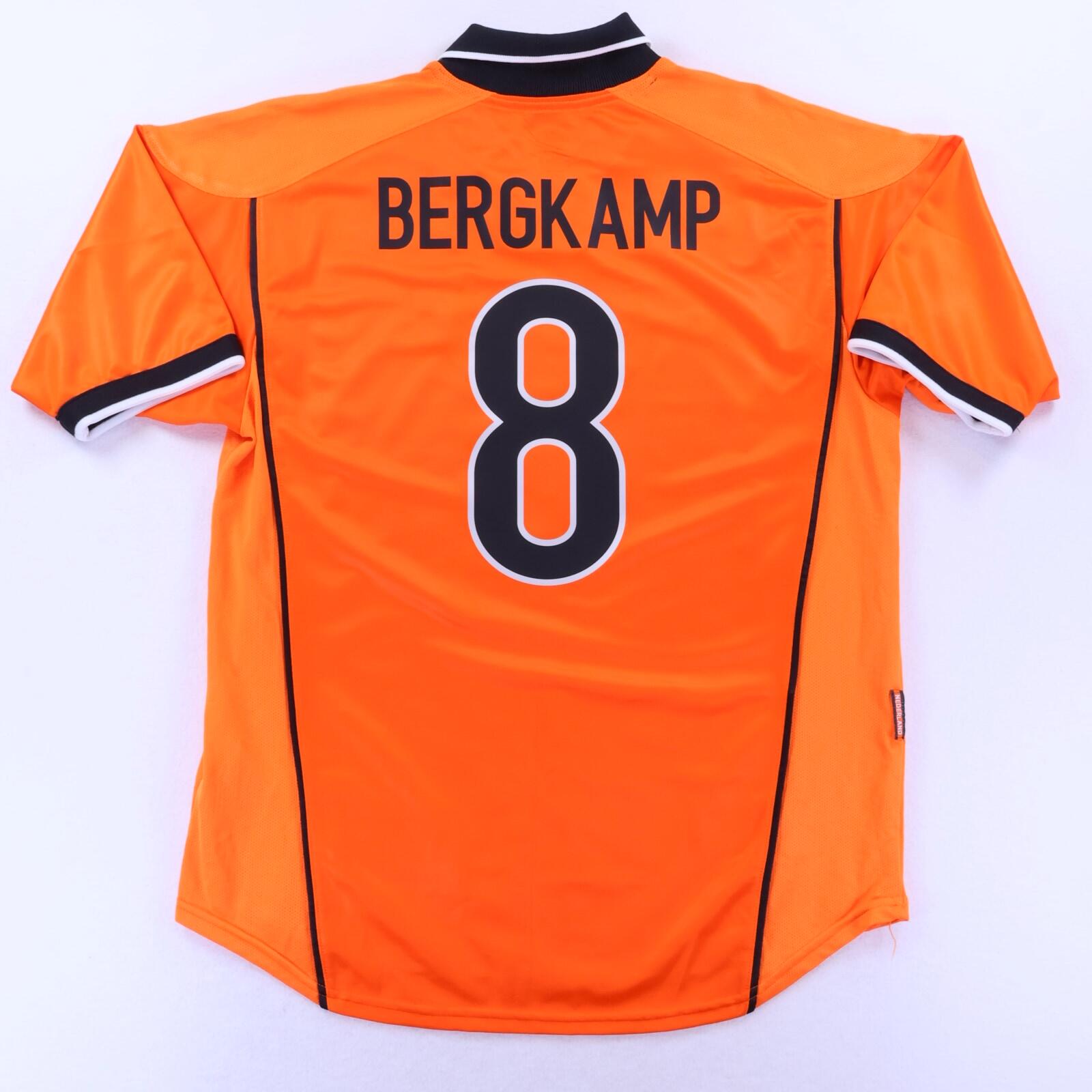 Netherlands Bergkamp #8 1998/00 Home Shirt - L