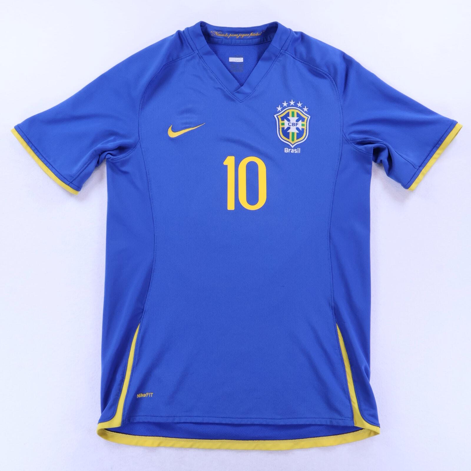 Brazil Ronaldinho #10 2008/10 Away Shirt - M