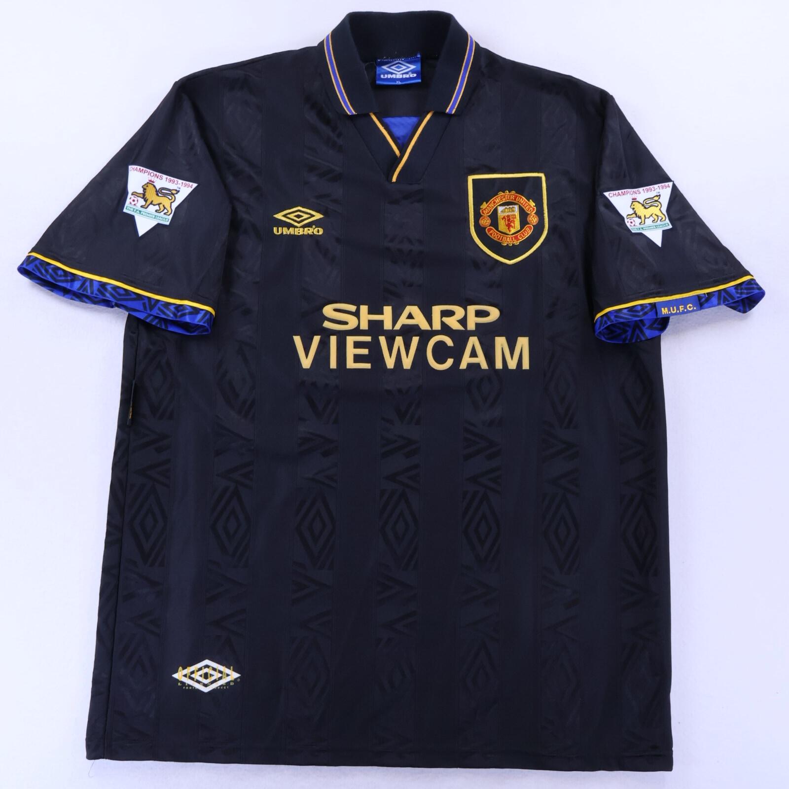 *MINT* Manchester United Cantona #7 1993/95 Away Shirt - XL