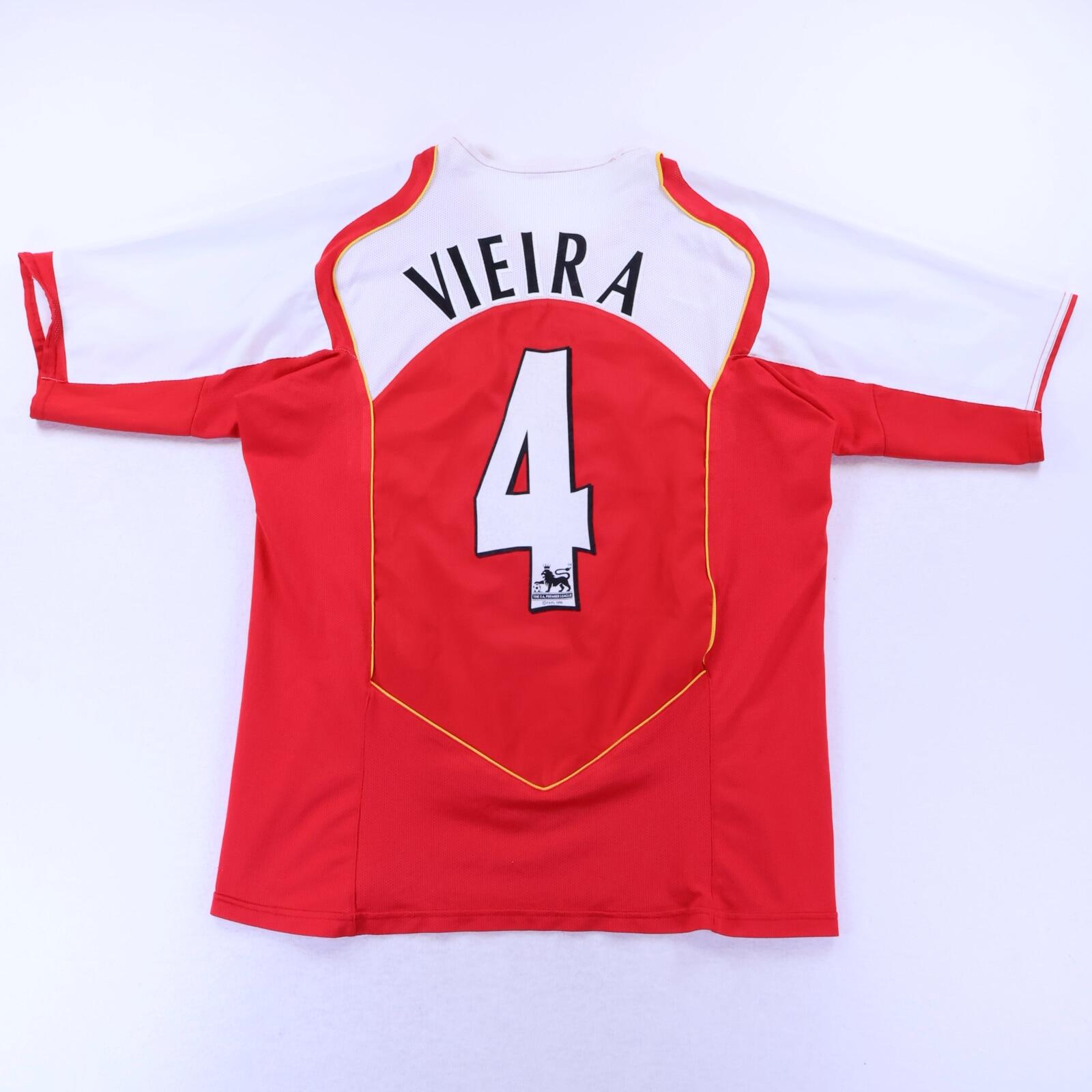 Arsenal Vieira #4 2004/05 Home Shirt - L
