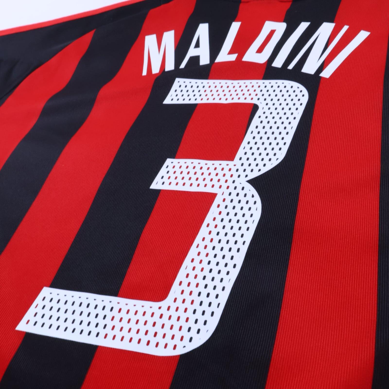 Ac Milan Maldini #3 2002/03 Home Shirt - L