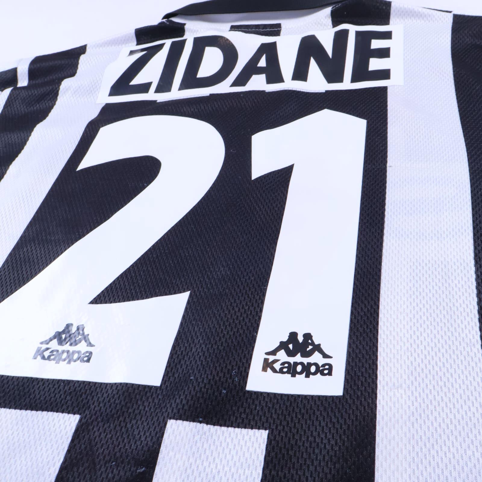 Juventus Zidane #21 1995/97 Home Shirt - M