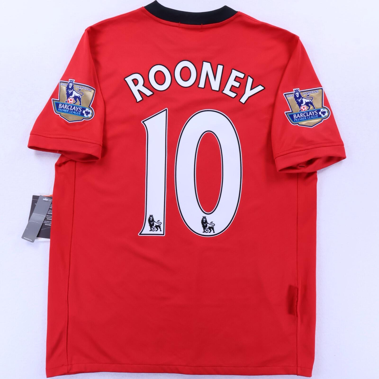 *NWT* Manchester United Rooney #10 2009/10 Home Shirt - M