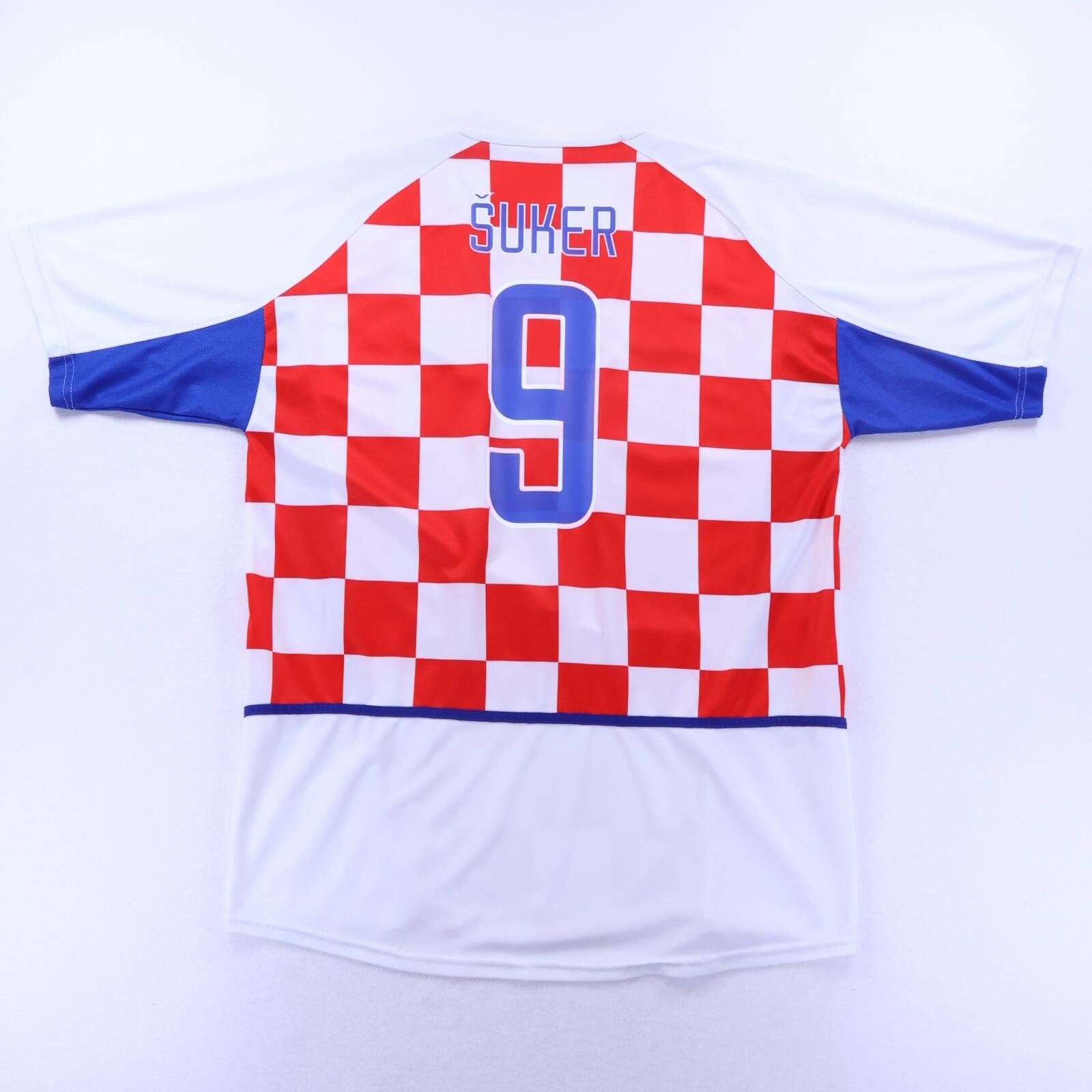 Croatia Suker #9 2002/04 Home Shirt - XL