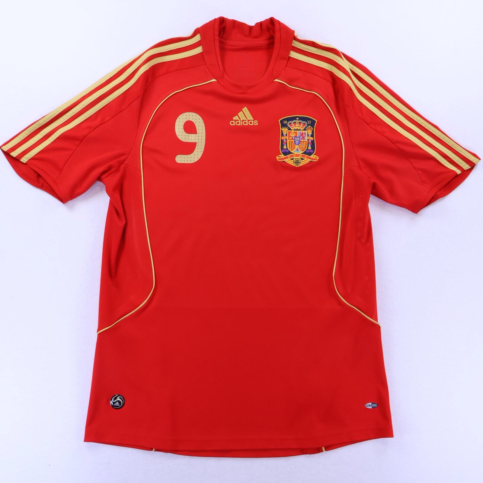 Spain Torres #9 2008/09 Home Shirt - L